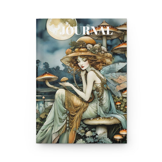 Hardcover Journal Mushroom Fairy