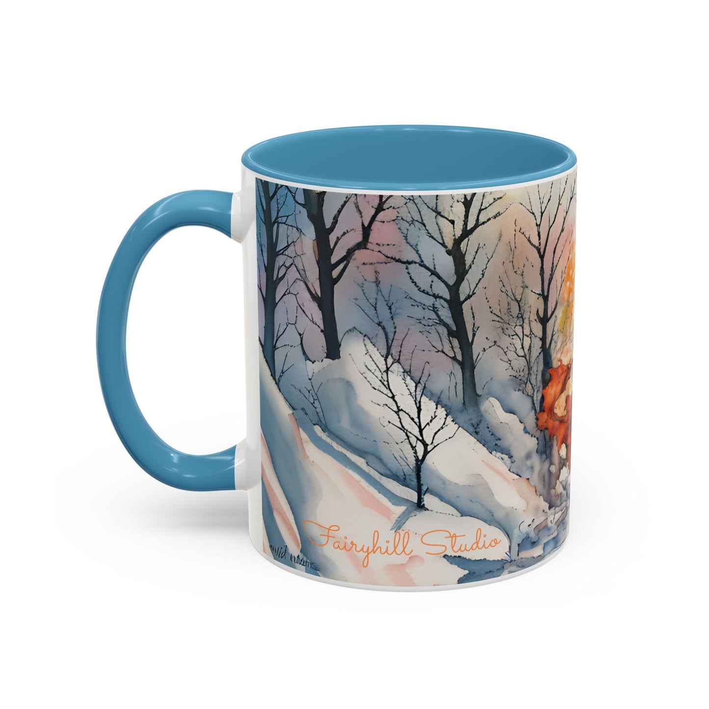 Accent Crimson witch and black cat Coffee Mug (11, 15oz)