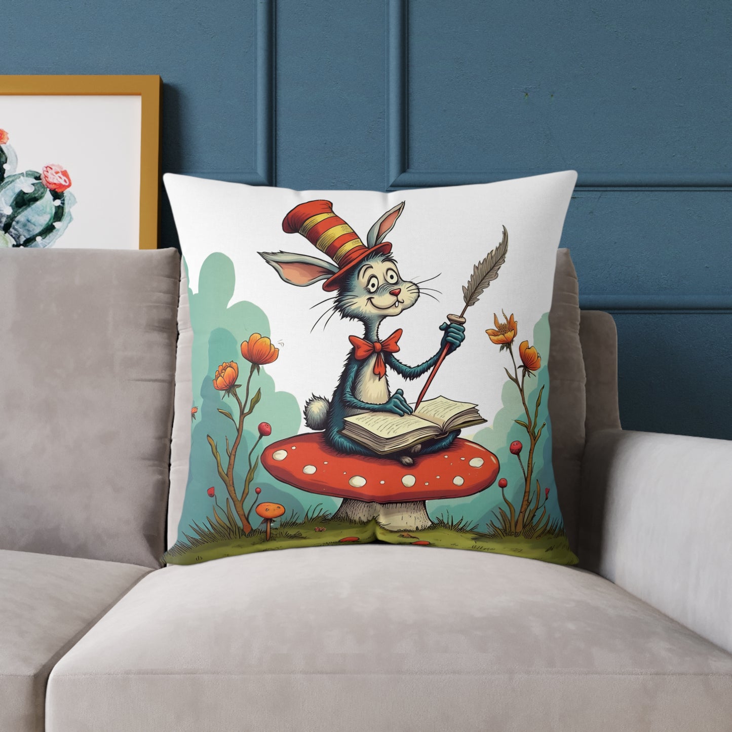 Whimsical Animal Pillow, Cozy Home Decor, Kid's Room Accessory, Playful Art Piece, Gift for Children