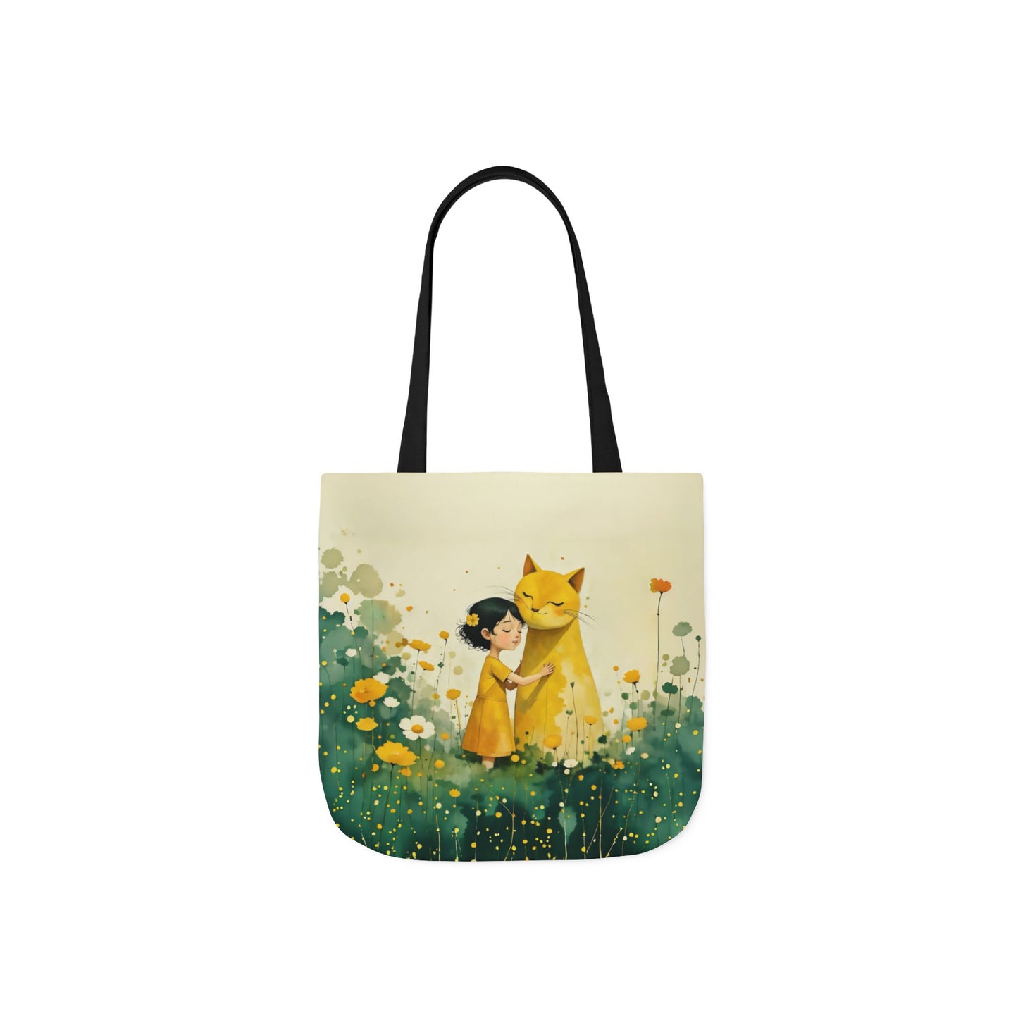 Colorful Cat -Inspired Canvas Tote Bag - Perfect for Beach Days, Eco-Friendly Shopping, and Summer Fun!