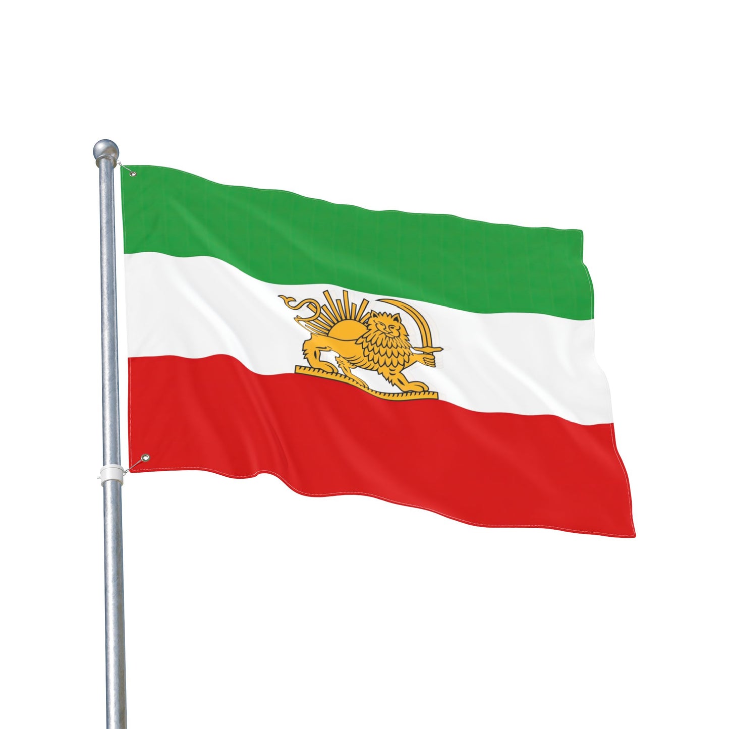 True Iran Heritage Flag – Old Persian Lion & Sun Revival (3x5 ft Double-Sided)