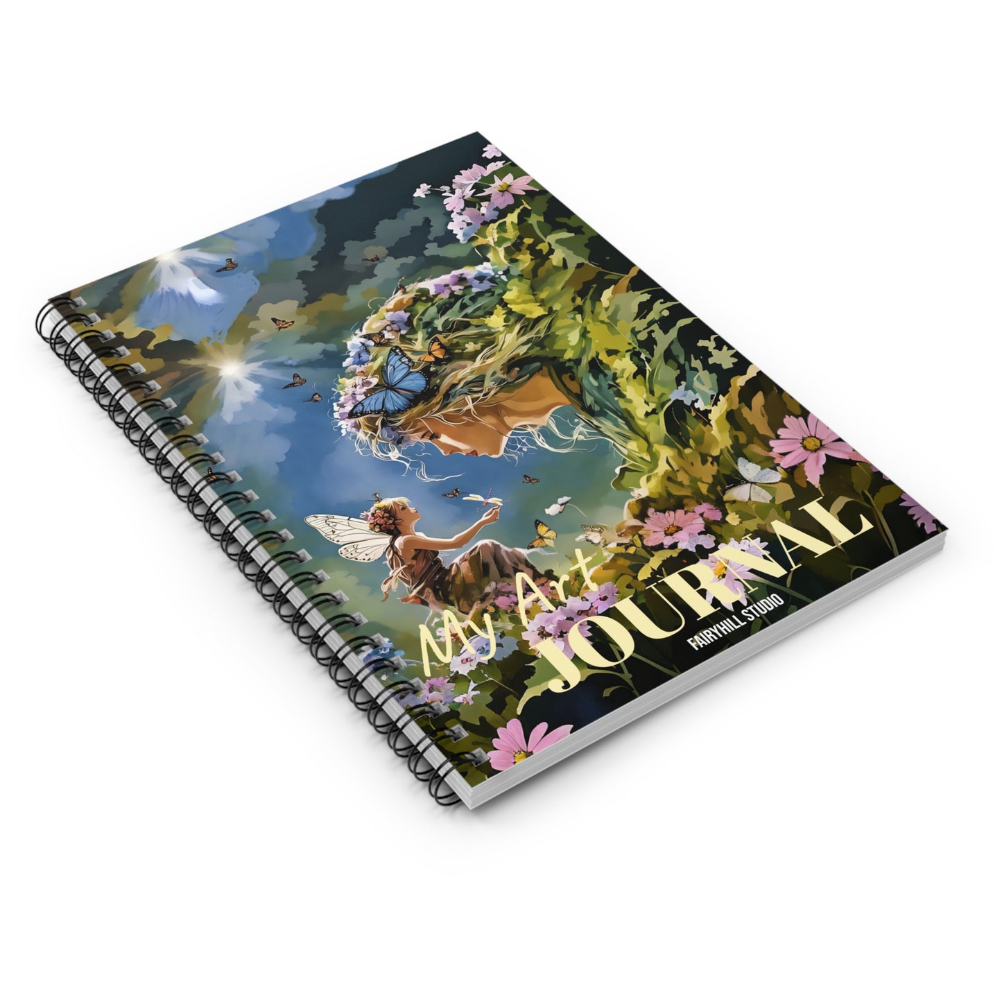 Spiral Notebook - Nature Fairy Offering Gifts & Thanks to Nature Goddess