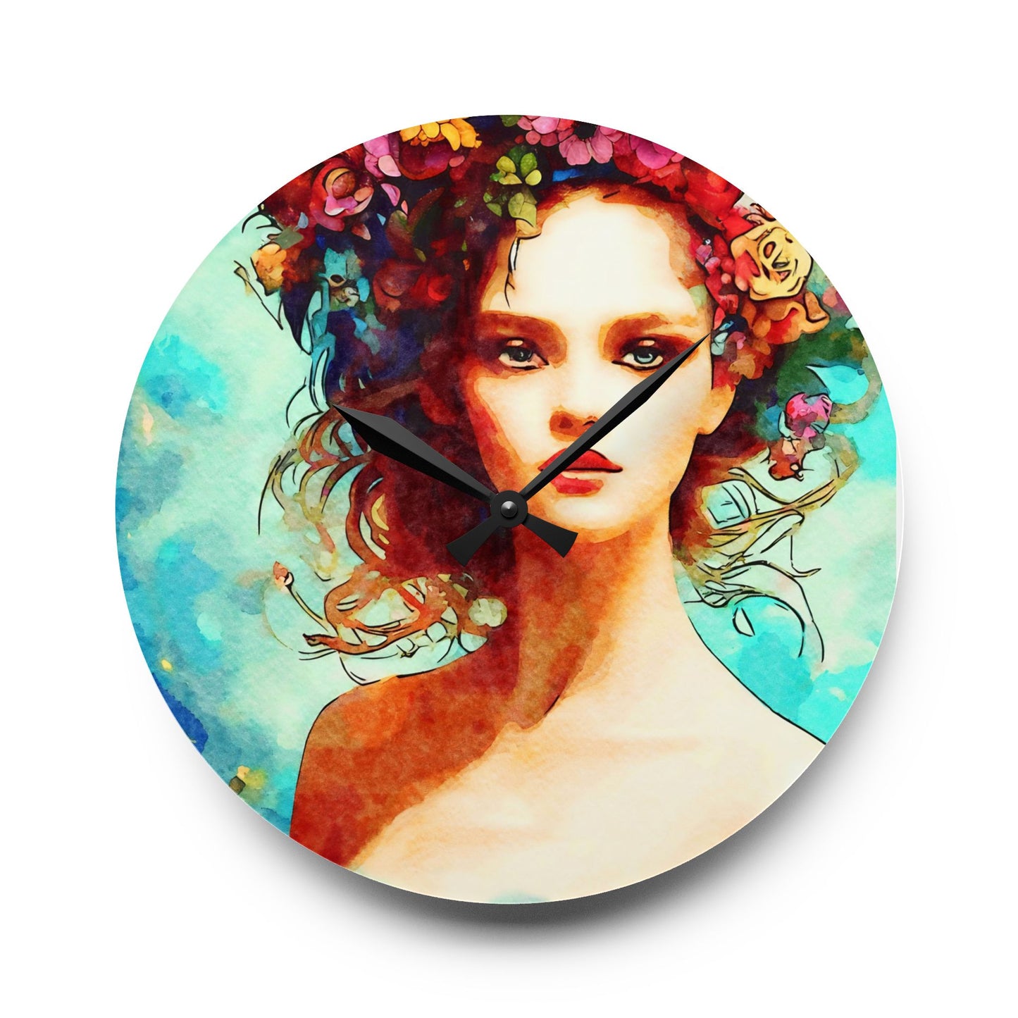Summer Vibes Acrylic Wall Clock