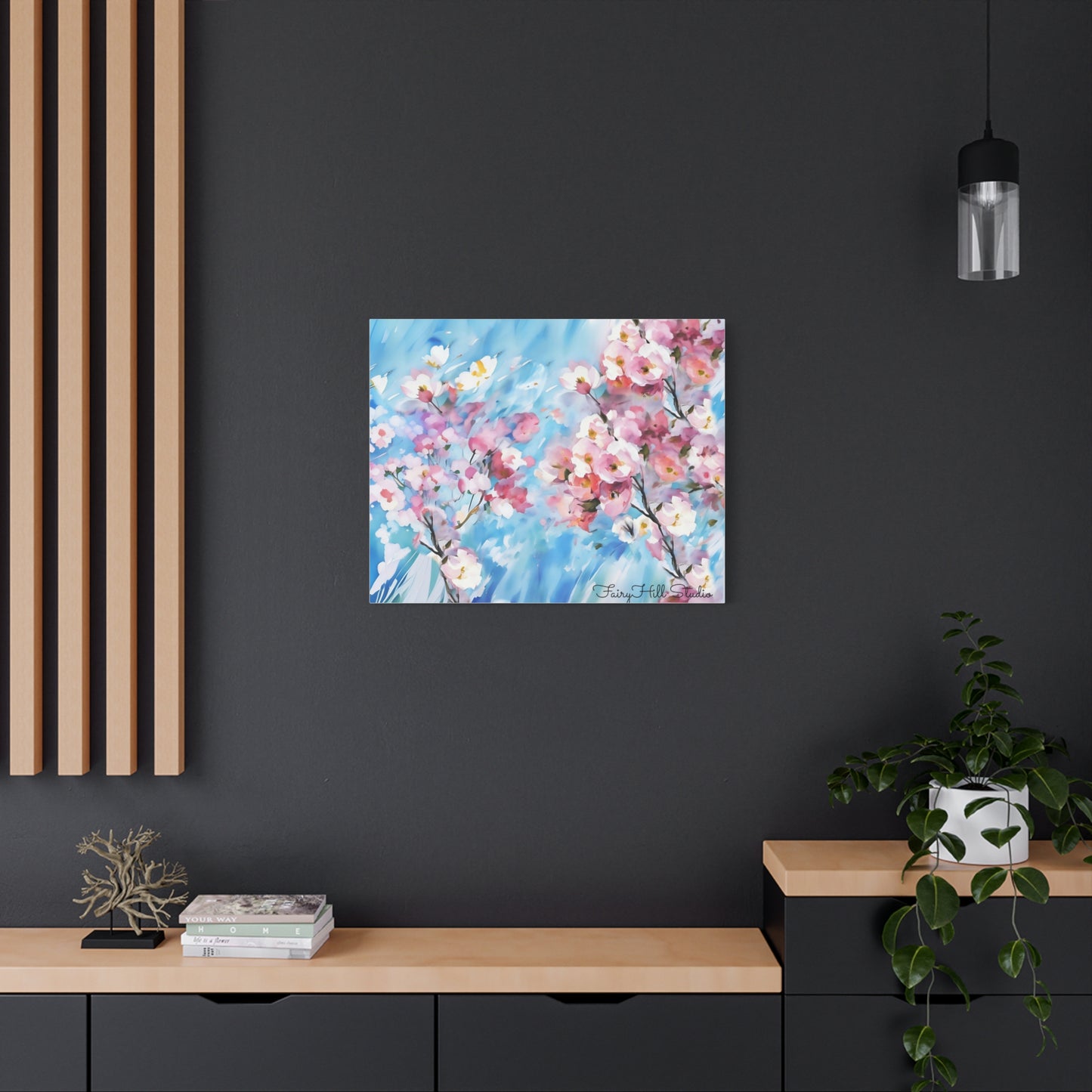 Canvas Wall Art - Floral Cherry Blossom