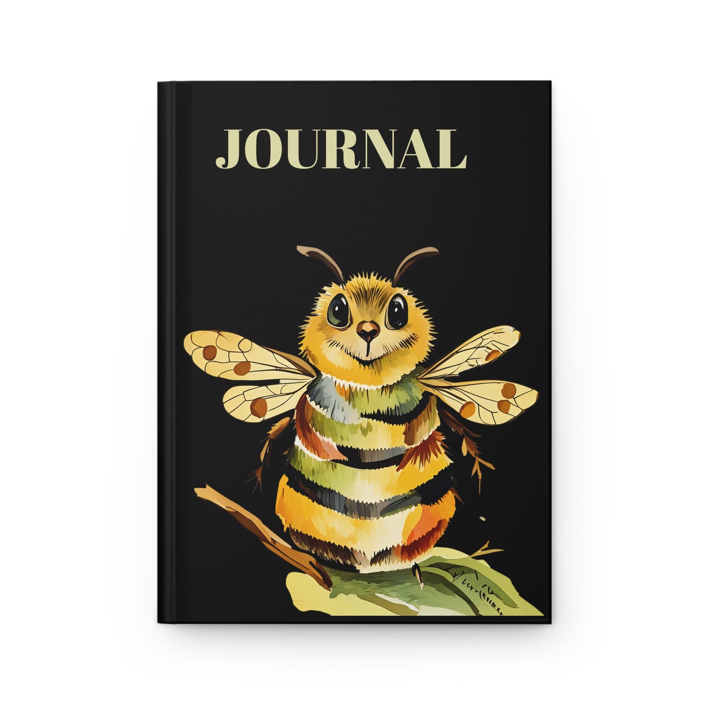Hardcover Journal Matte Honey Bee Love Art