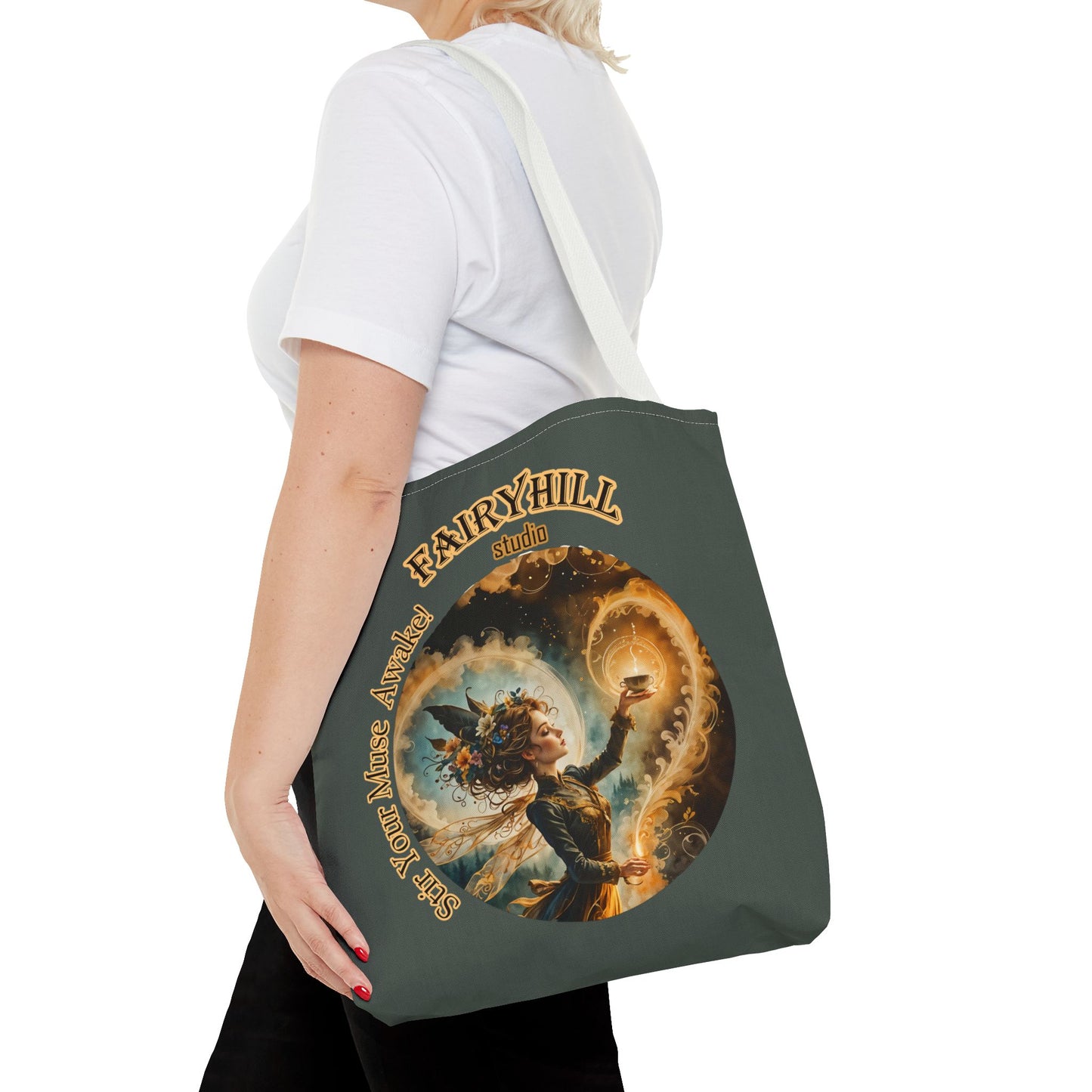 Fairy Tote Bag Embrace your Muse Art Coffee Lover Gift