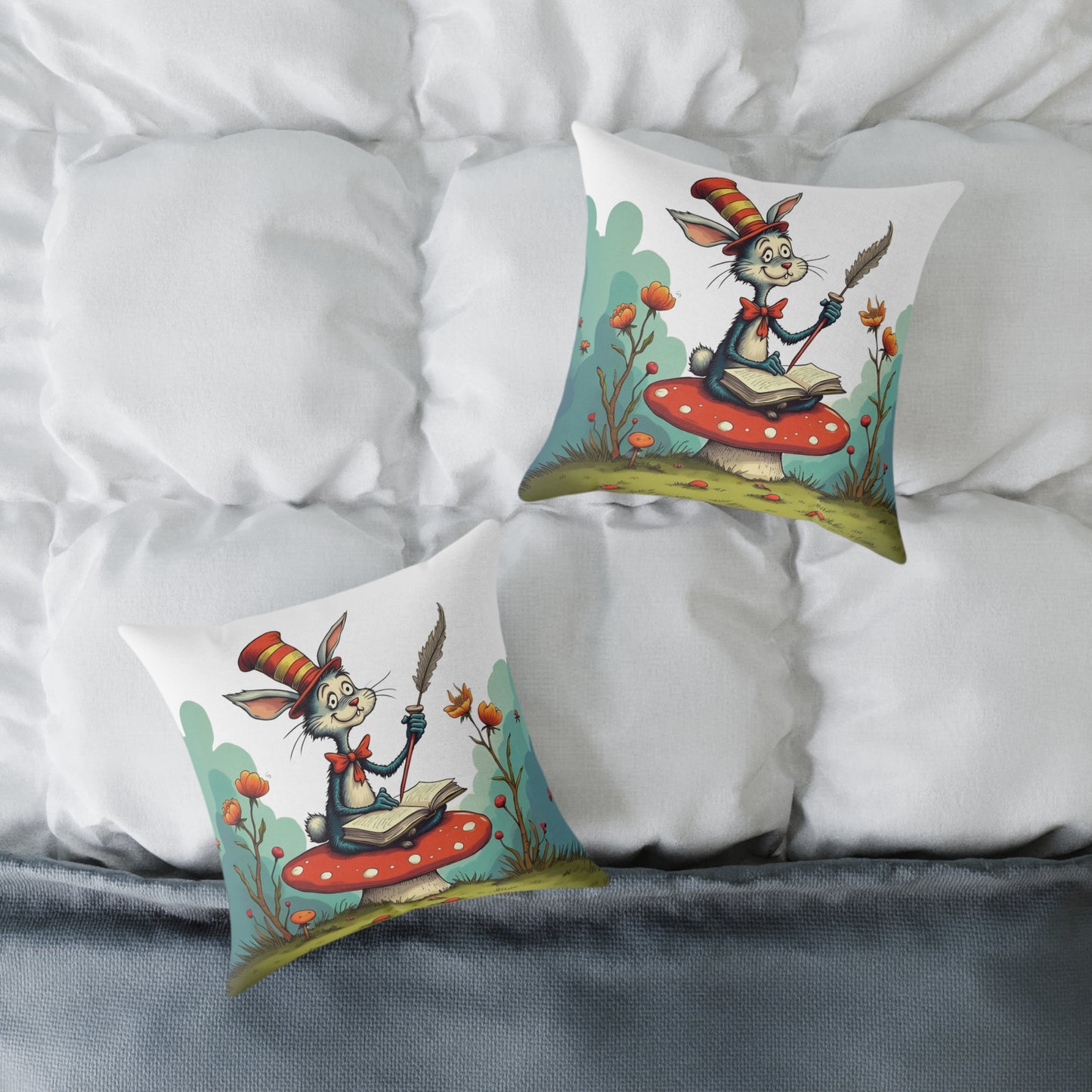 Whimsical Animal Pillow, Cozy Home Decor, Kid's Room Accessory, Playful Art Piece, Gift for Children