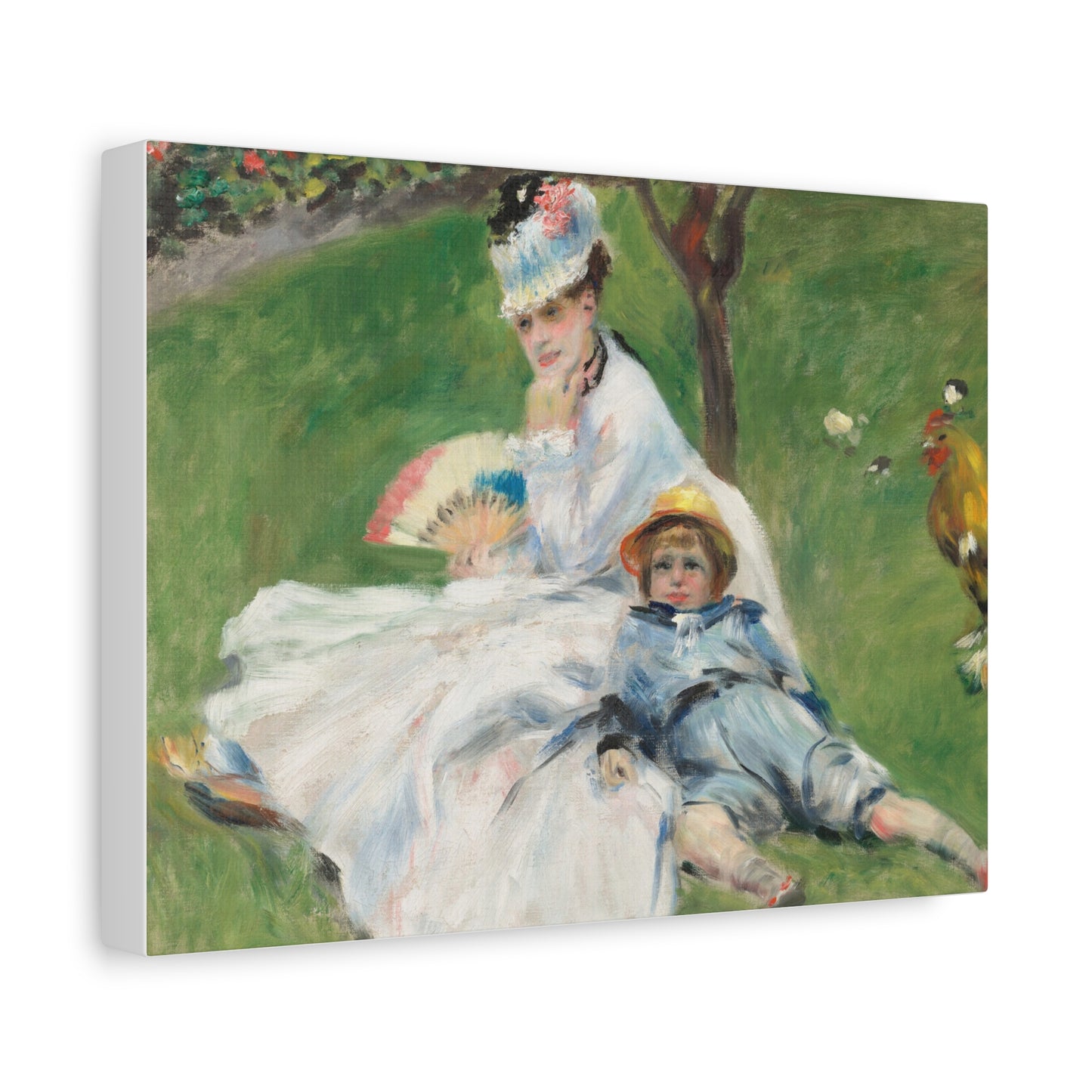 Canvas Print -   Madame Monet and Her Son by Auguste Renoir