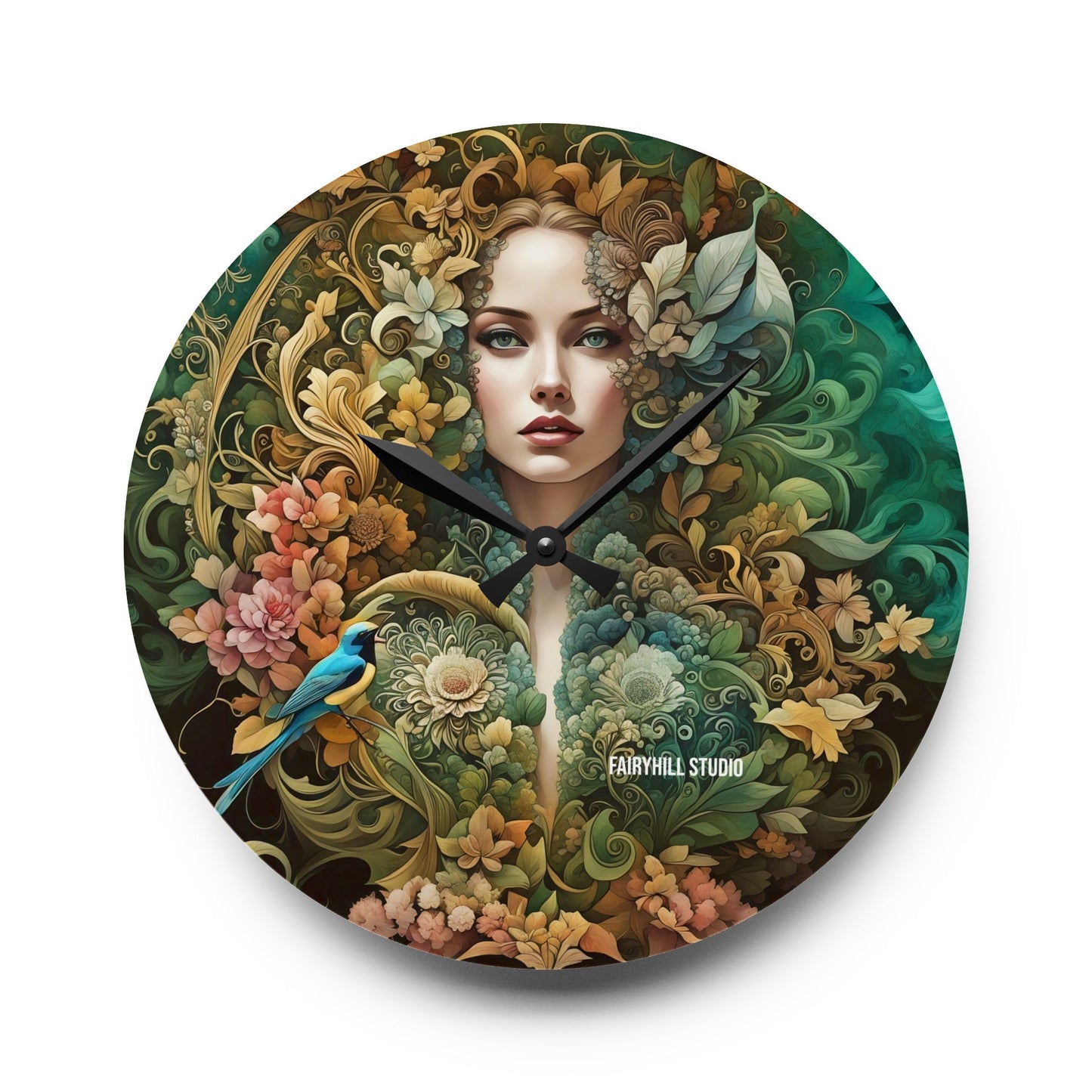 Acrylic Wall Clock Natural Beauty/Art