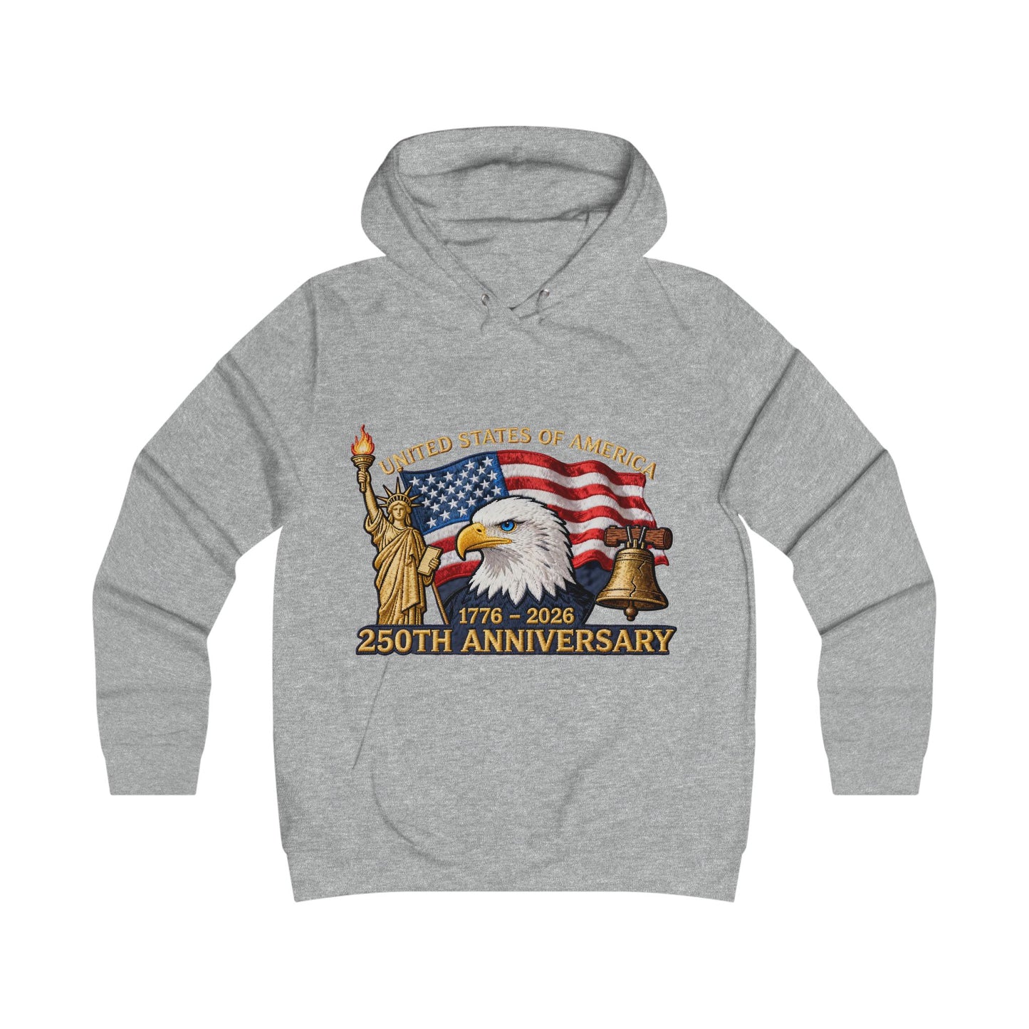 USA 250 year Anniversary hoddieGirlie College Hoodie