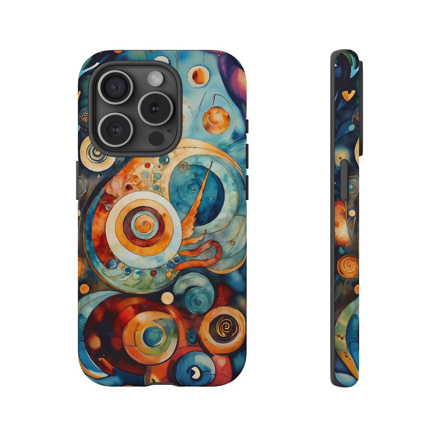 Phone Cases - Beautiful Abstract Circular Art Design