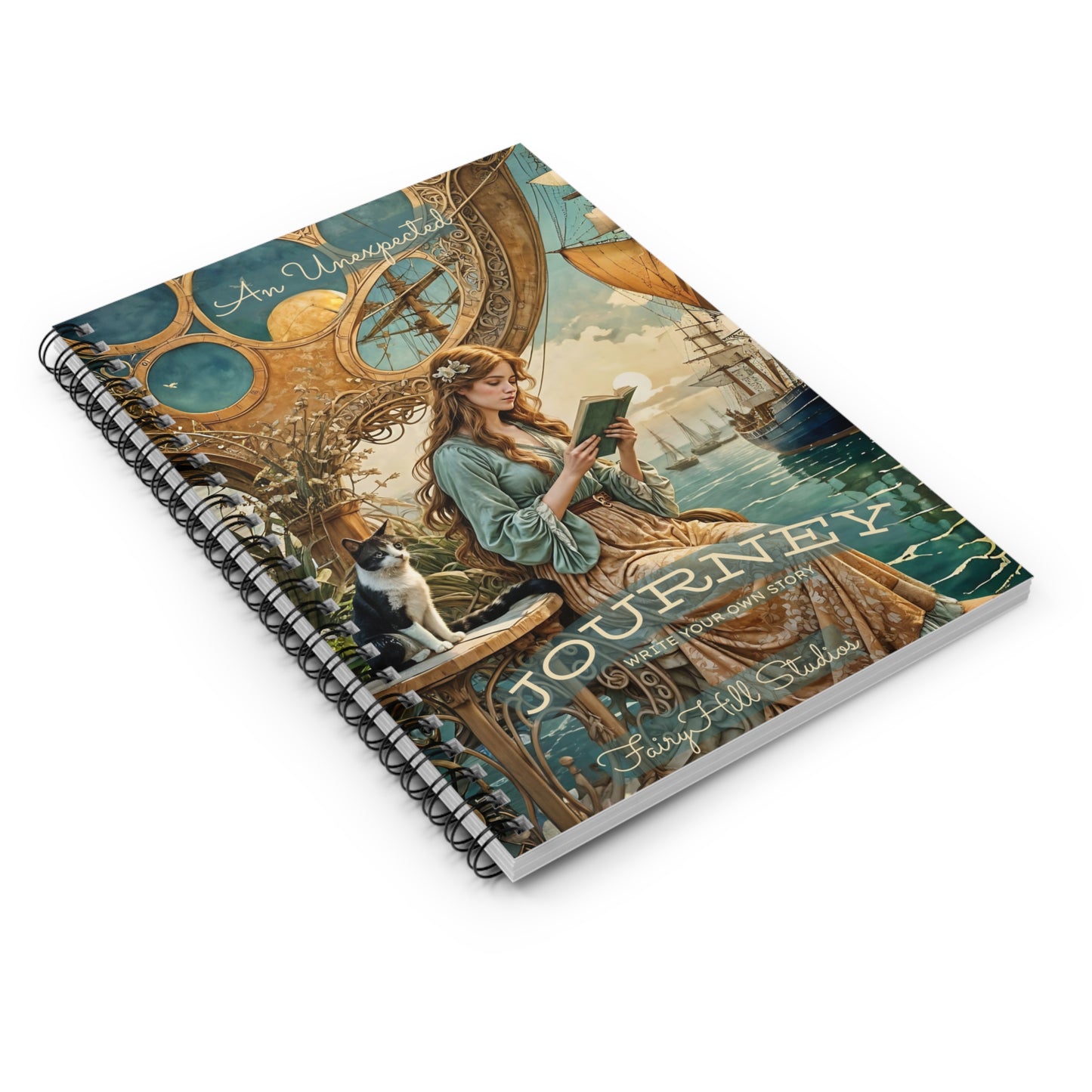 Travel Journey Journal - An Unexpected Journey Journal Travel Journey Art by FairyHill Studio