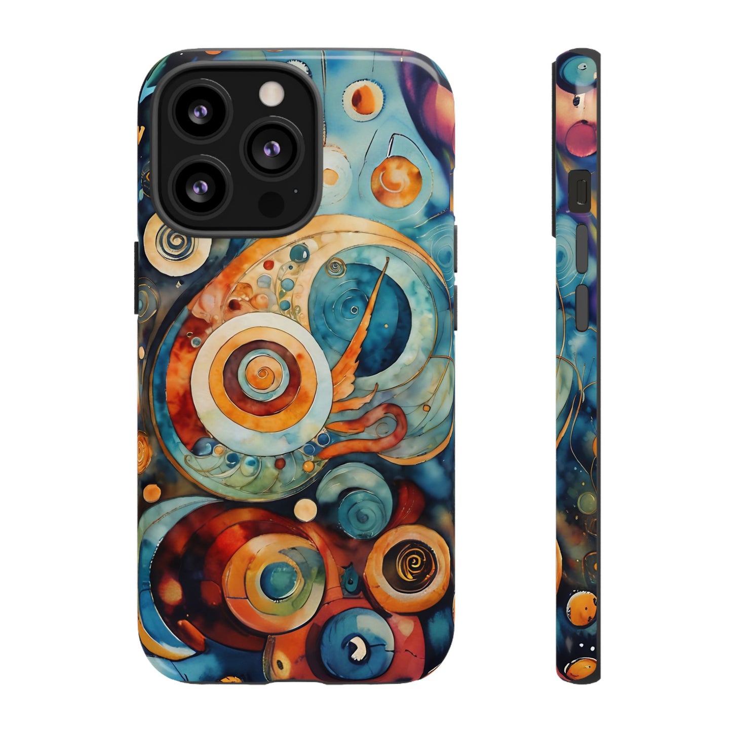 Phone Cases - Beautiful Abstract Circular Art Design