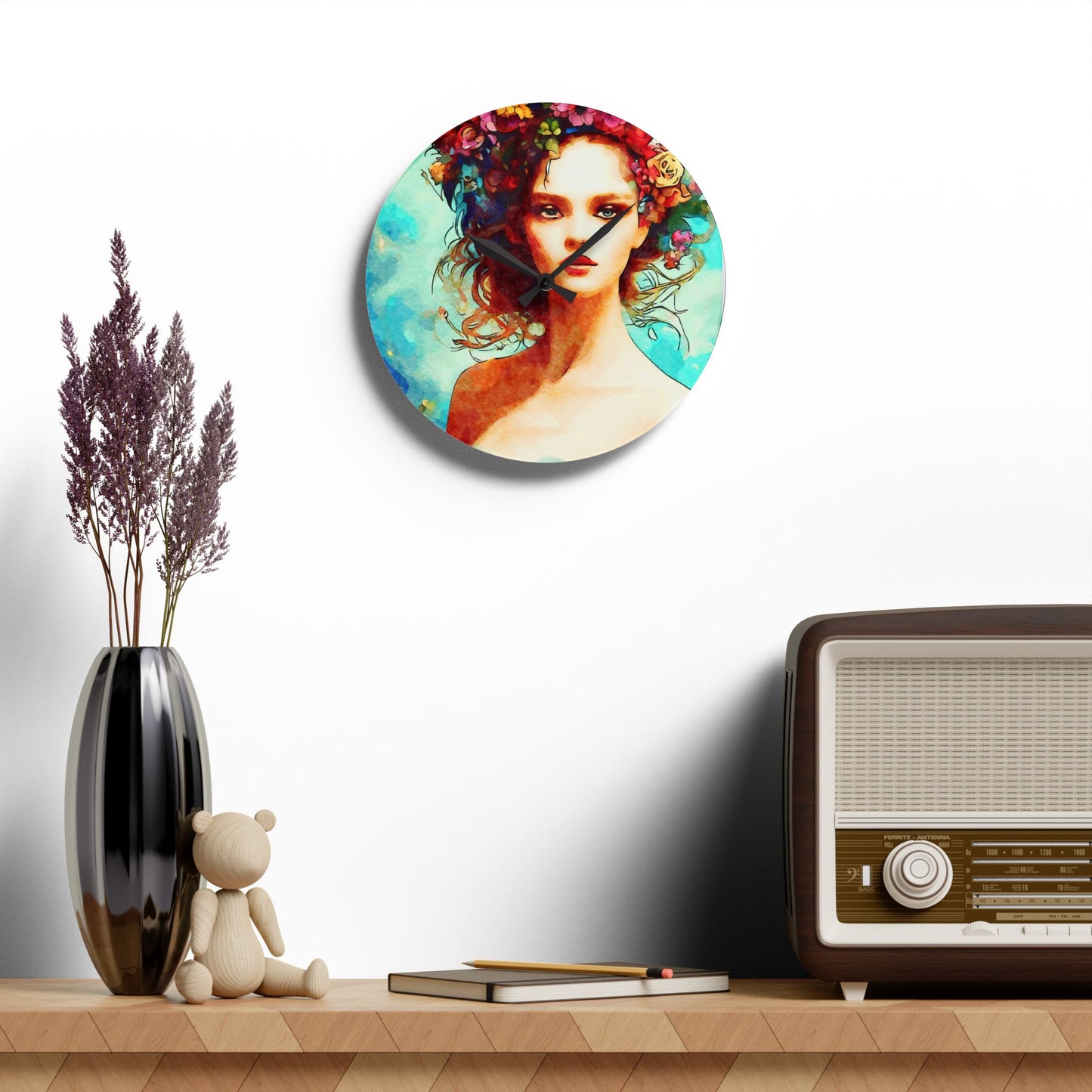 Summer Vibes Acrylic Wall Clock