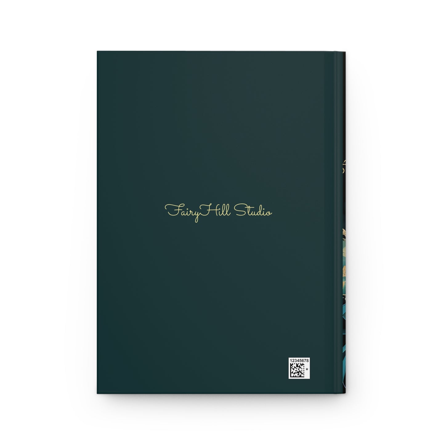 Hardcover Journal Matte - Personalized Fairy Hill Studio Coffee Cup Art