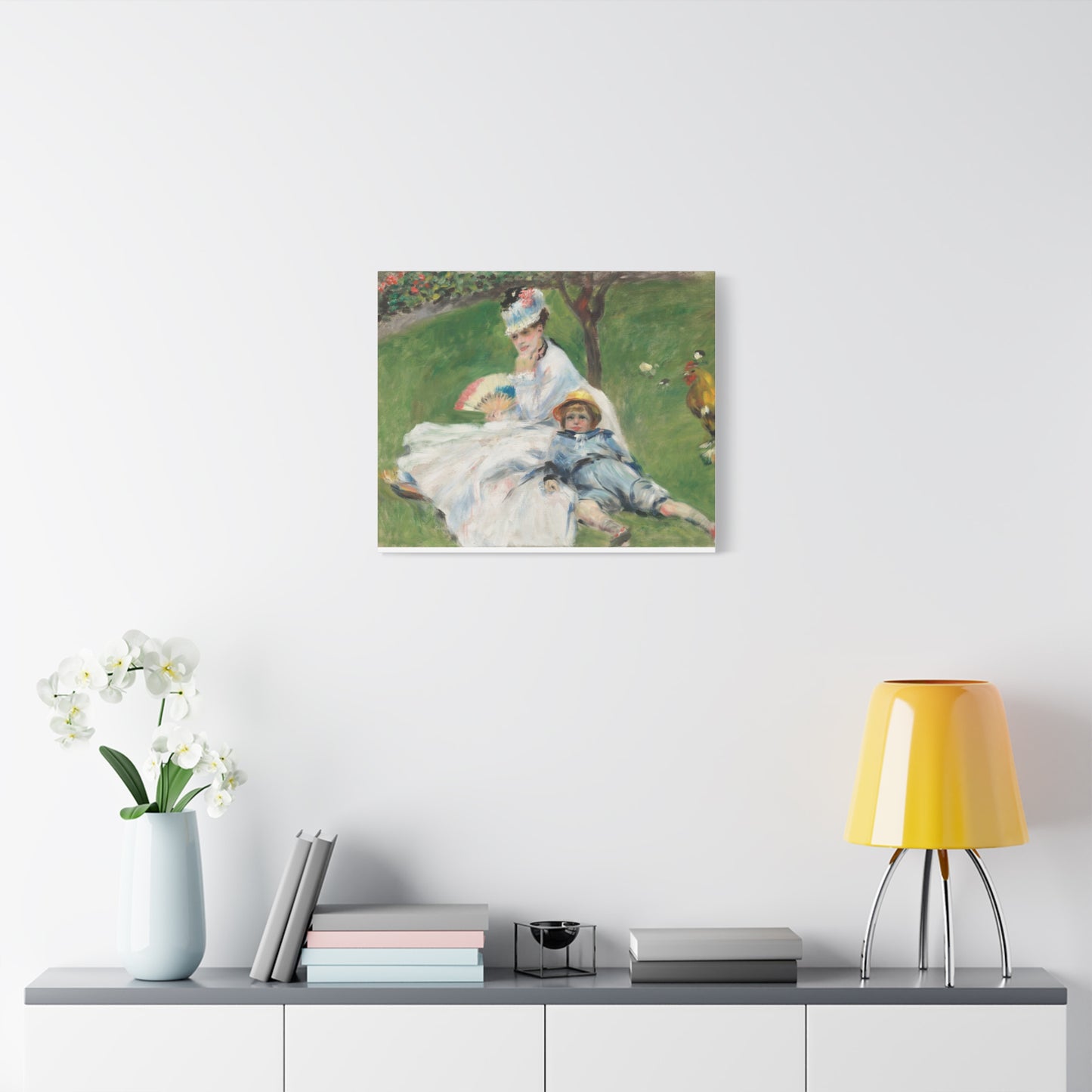 Canvas Print -   Madame Monet and Her Son by Auguste Renoir