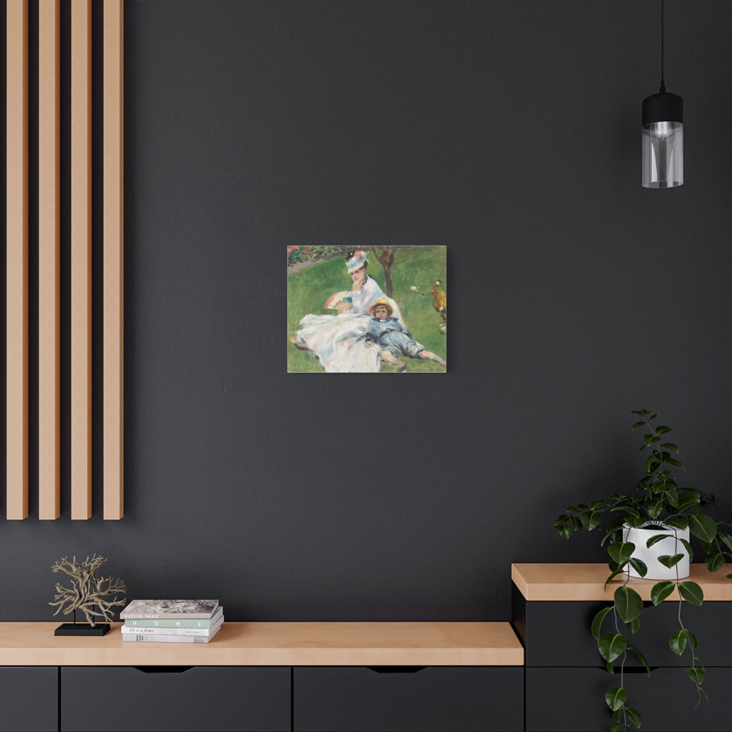 Canvas Print -   Madame Monet and Her Son by Auguste Renoir