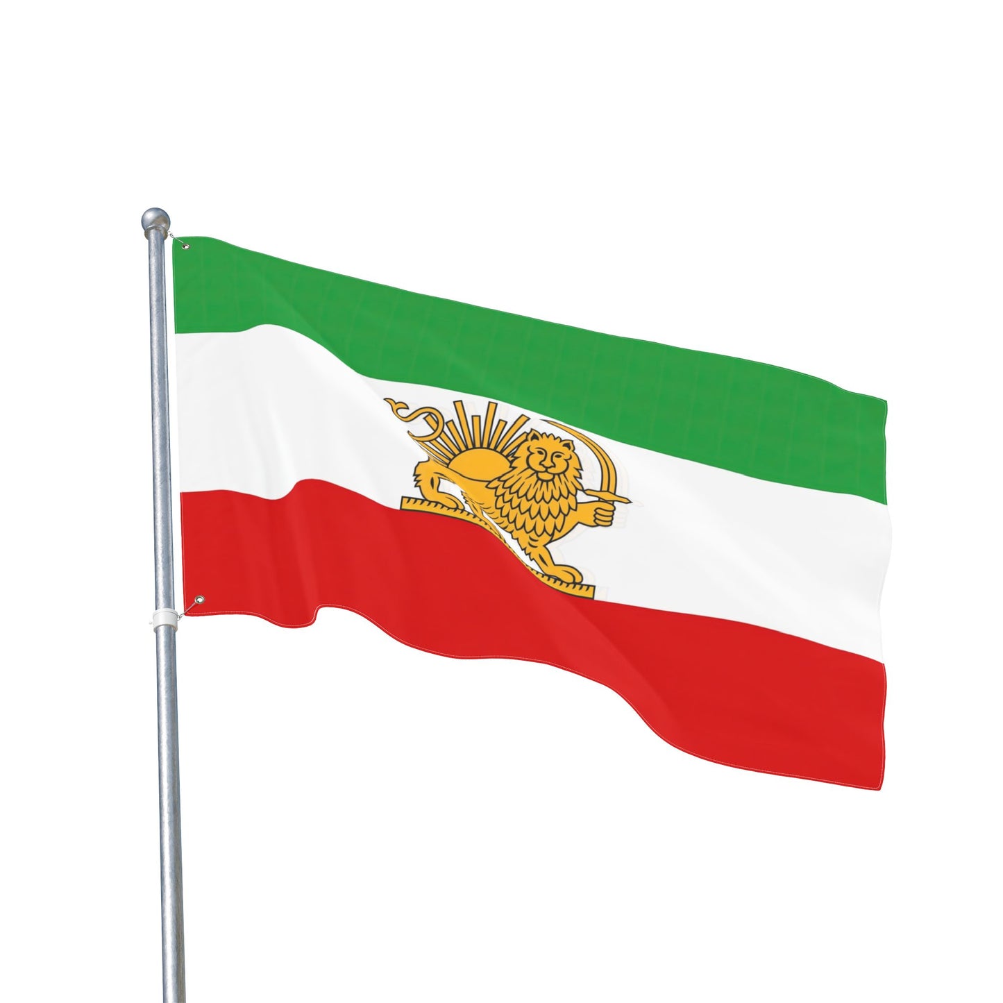 True Iran Heritage Flag – Old Persian Lion & Sun Revival (3x5 ft Double-Sided)