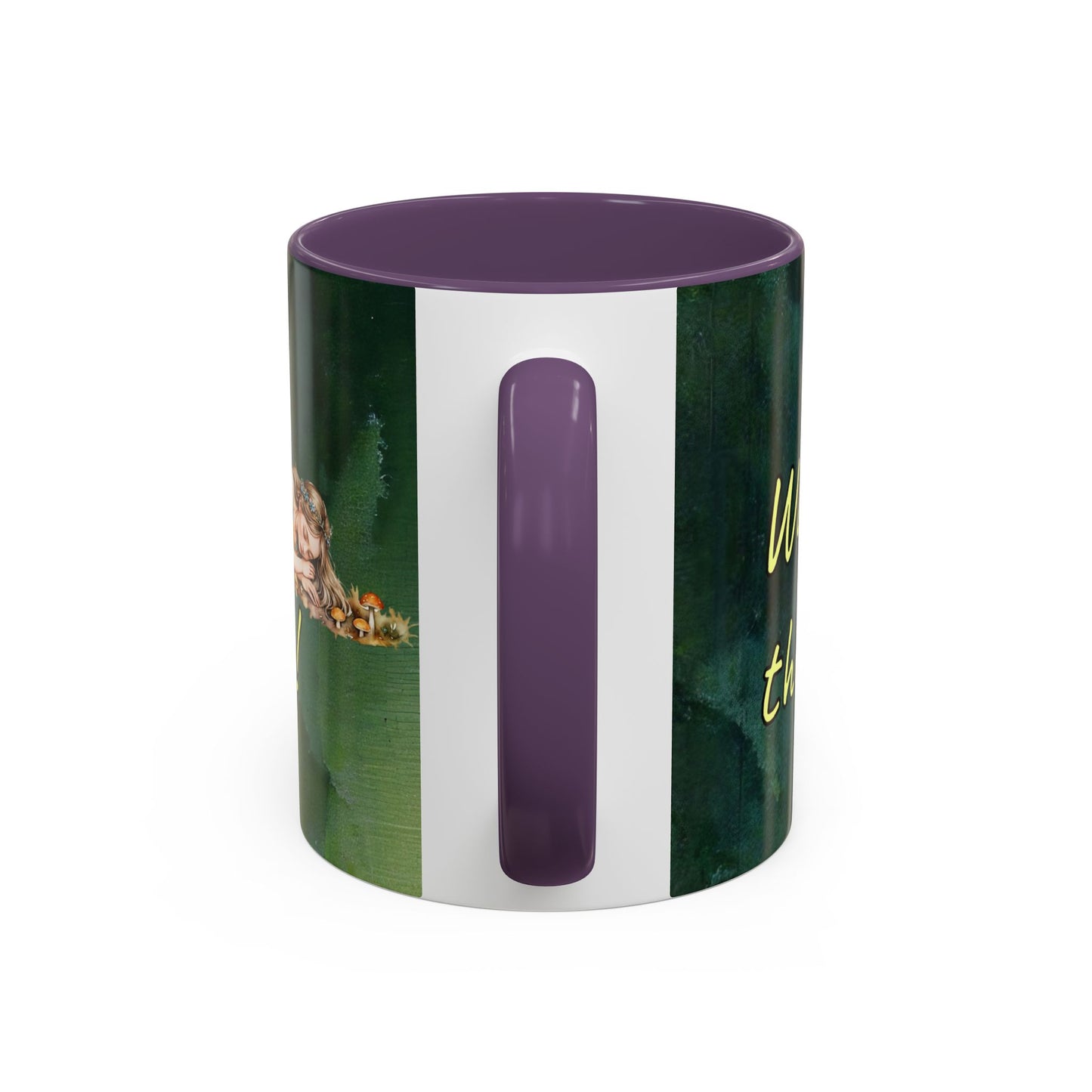 Sleeping Fairy -Themed Coffee Mug with a quote - 11 & 15oz Accent Mug for Fairy/coffee  Lovers