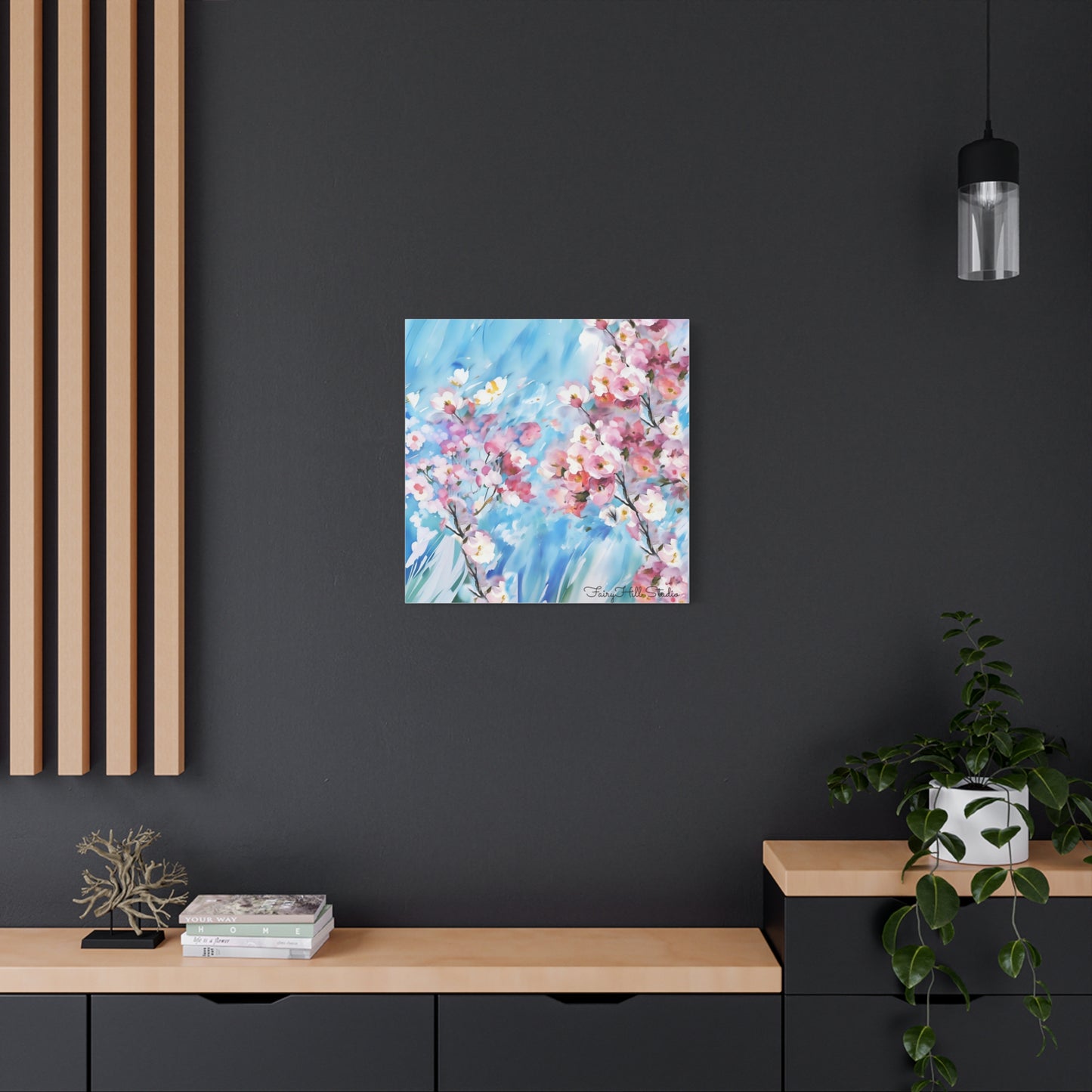 Canvas Wall Art - Floral Cherry Blossom