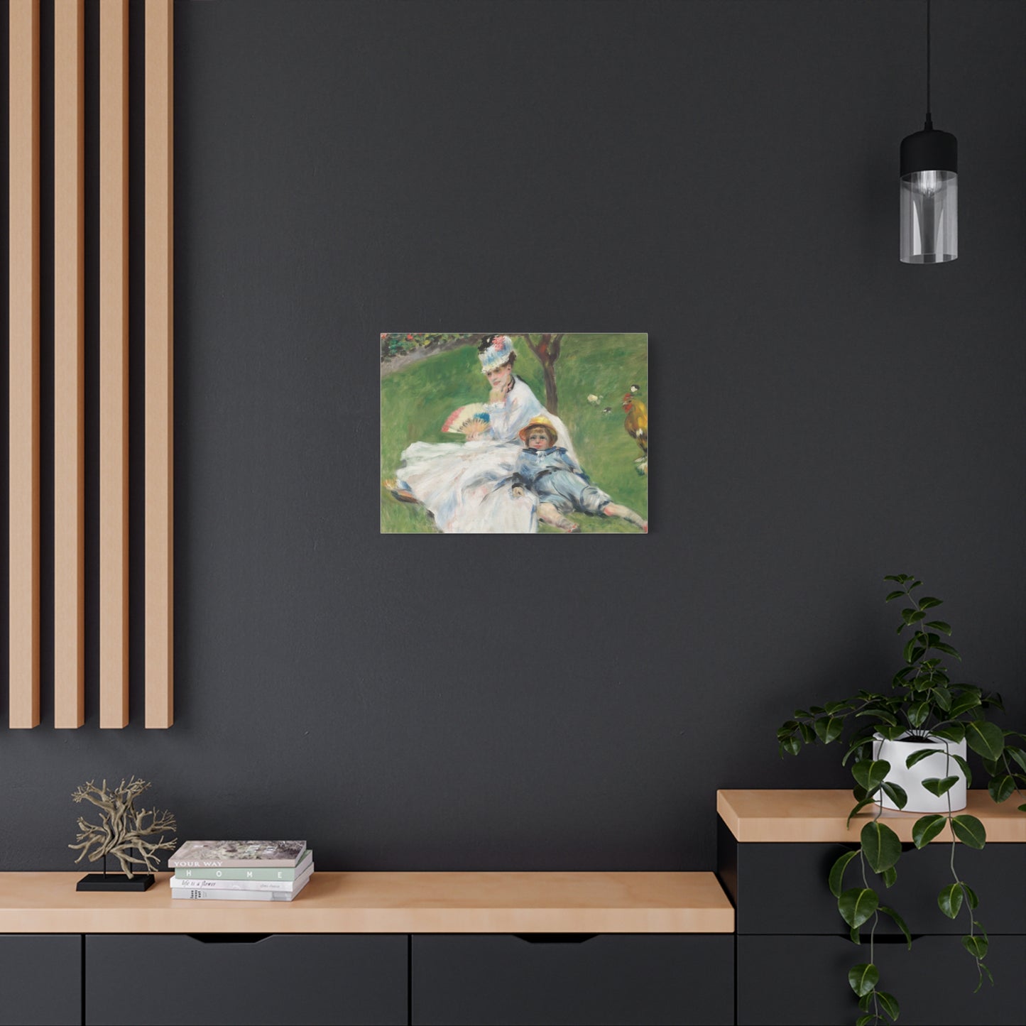 Canvas Print -   Madame Monet and Her Son by Auguste Renoir
