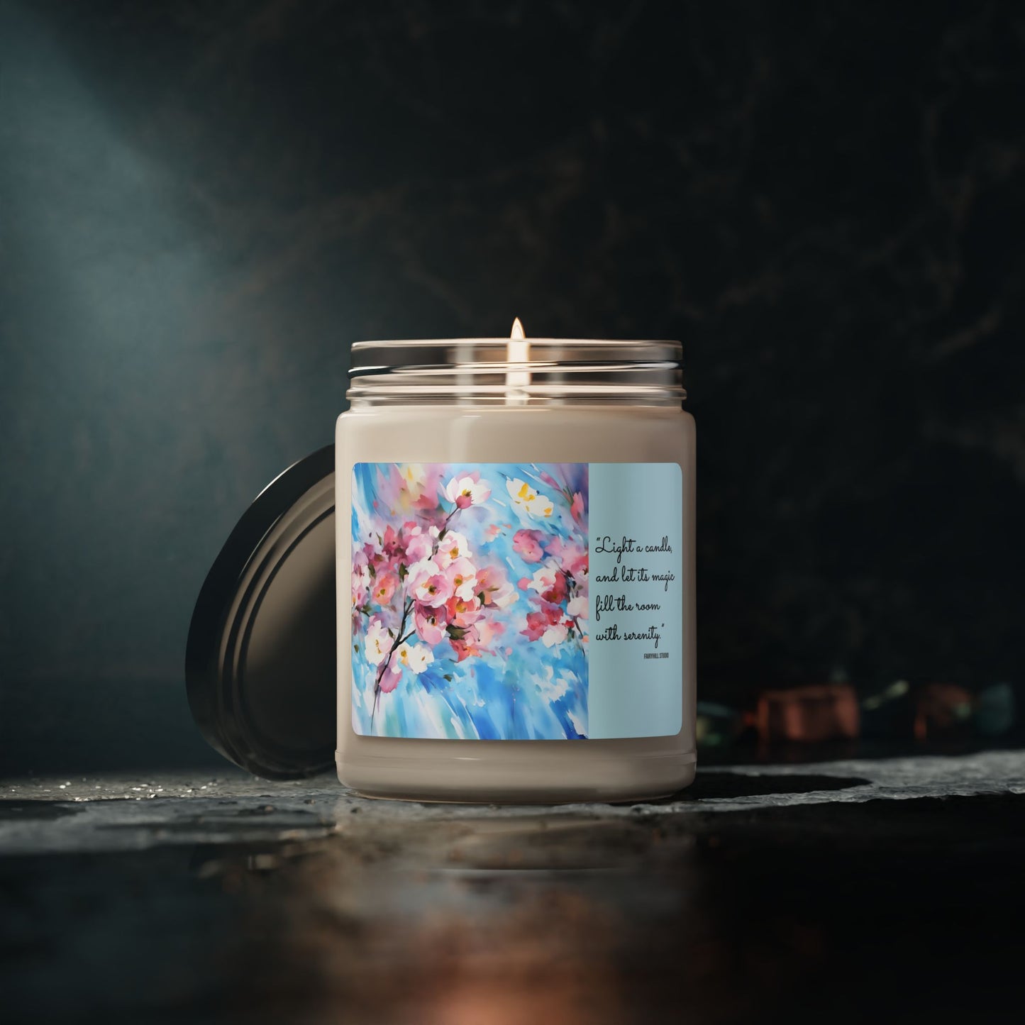 Floral Aromatic Soy Candle - 9oz | Hand-poured Scented Candle for Relaxation & Home Decor