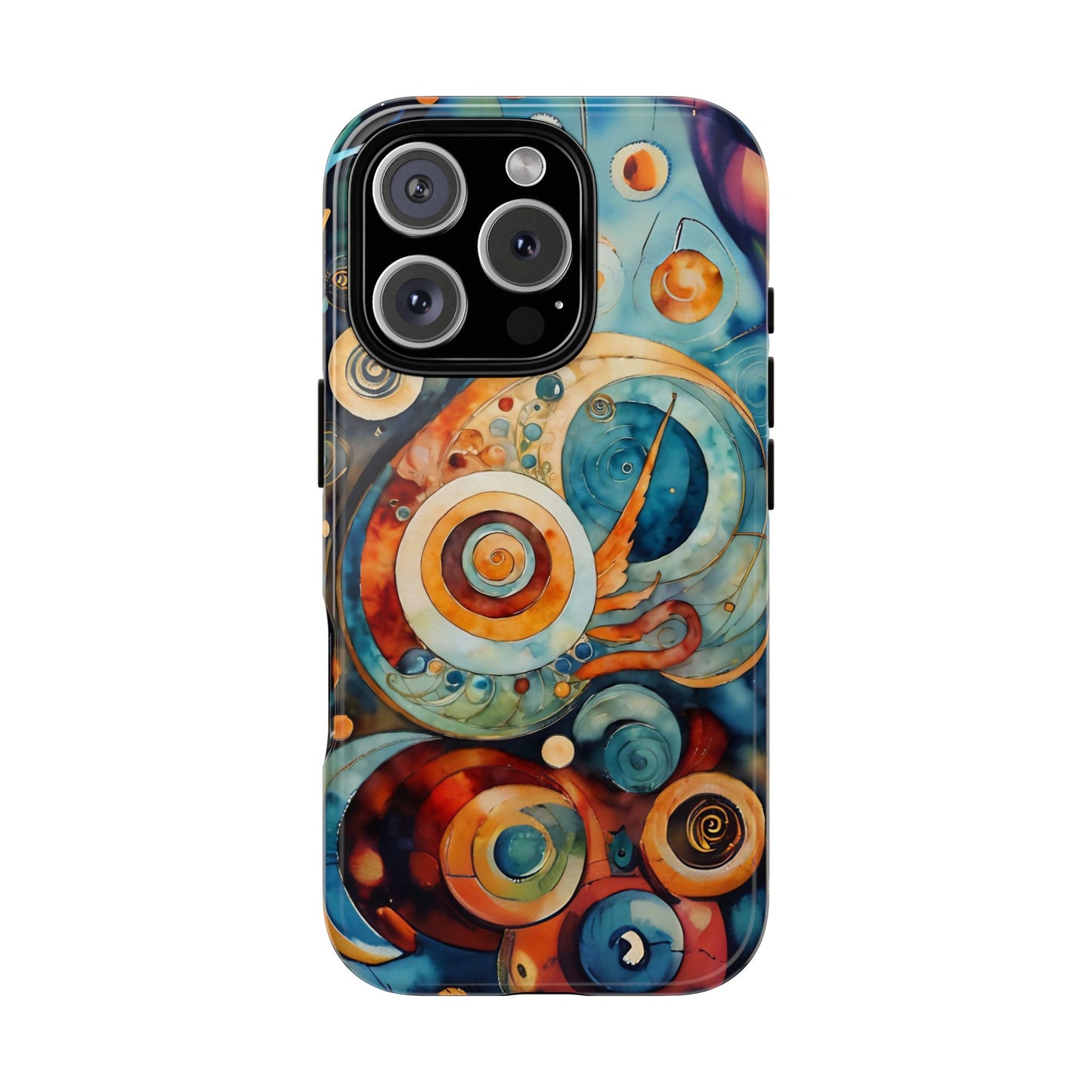 Phone Cases - Beautiful Abstract Circular Art Design