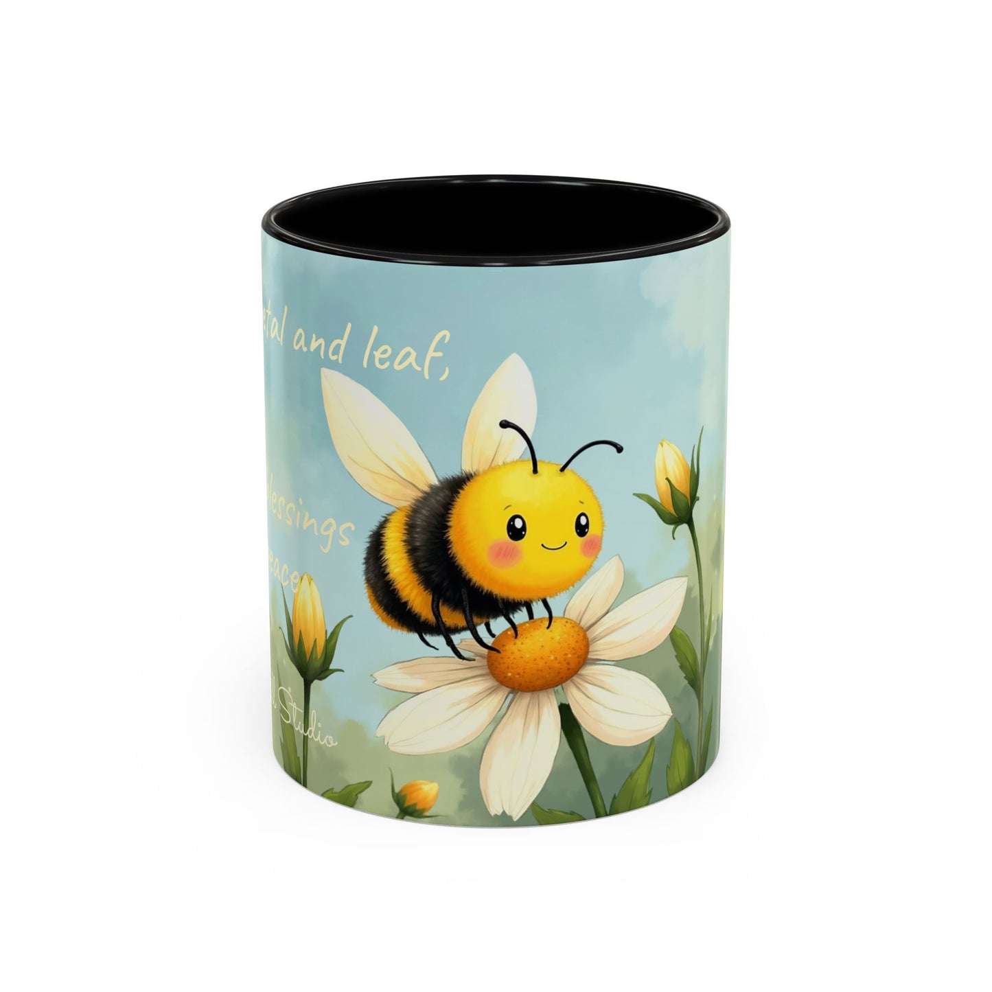 Garden Honey Bee-Themed Coffee Mug - 11 & 15oz Accent Mug for Fairy Lovers