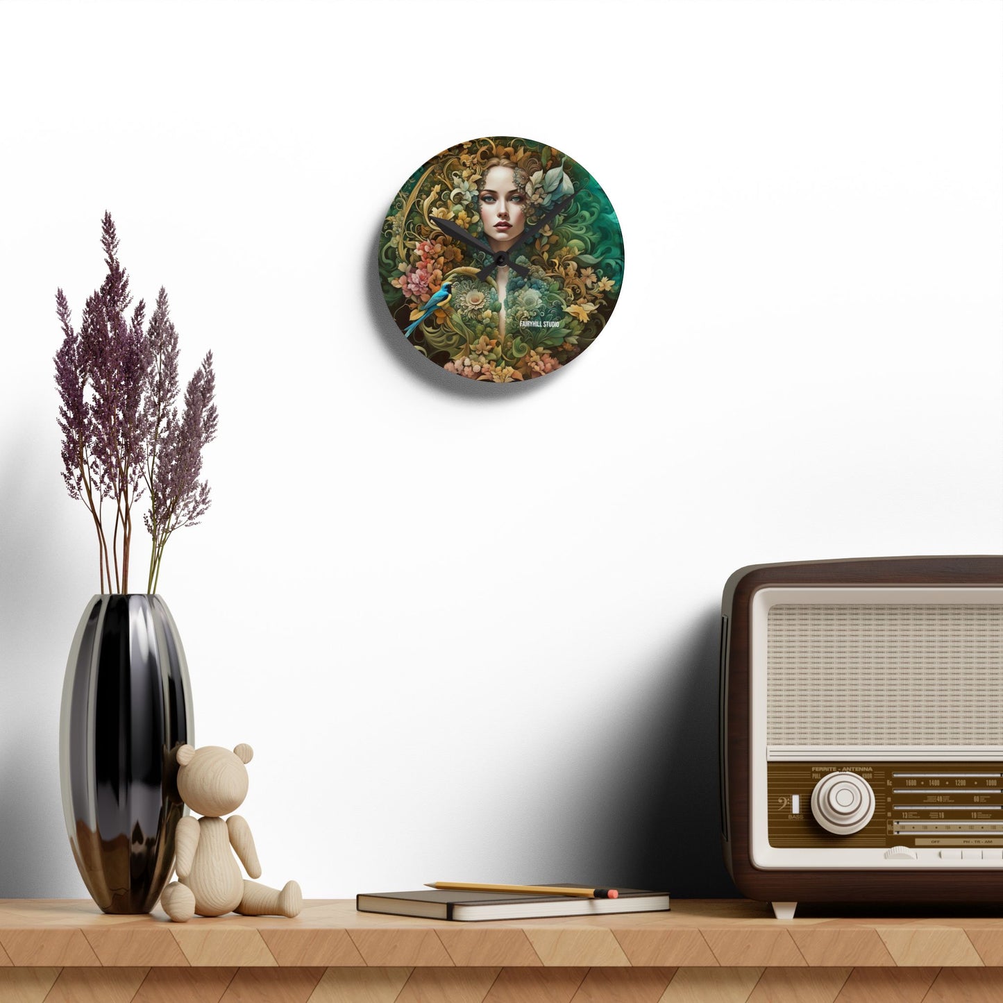 Acrylic Wall Clock Natural Beauty/Art