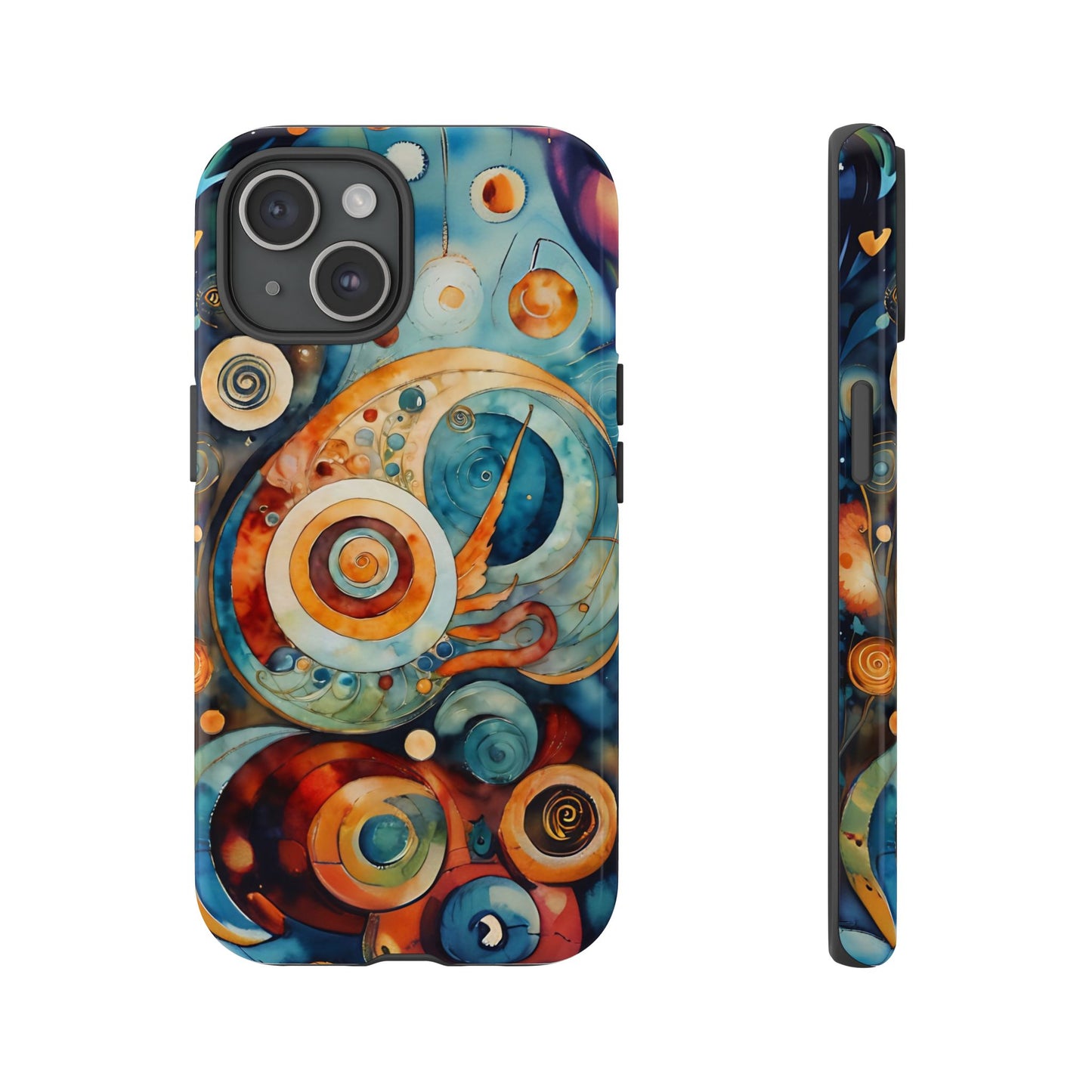 Phone Cases - Beautiful Abstract Circular Art Design