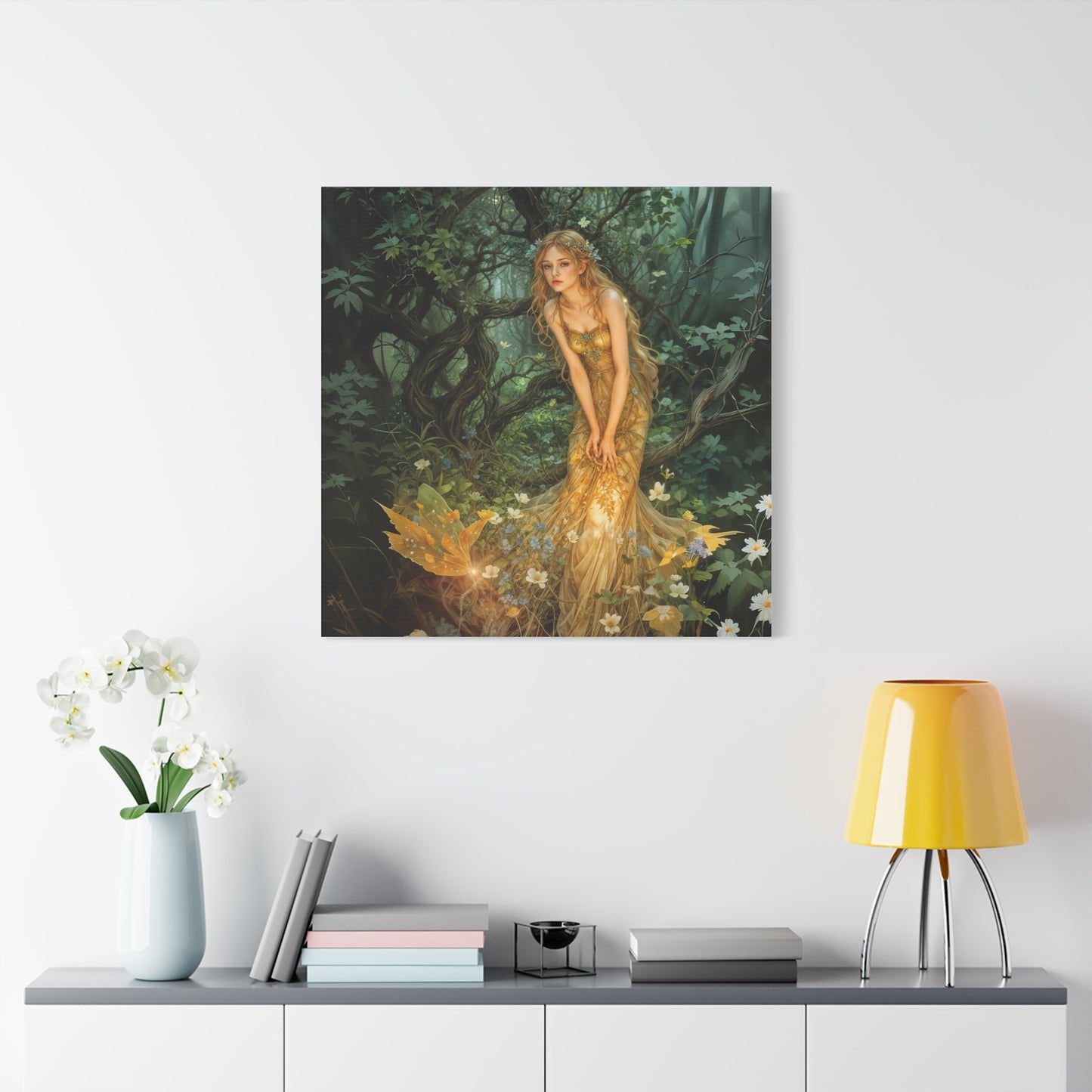 Canvas Print - Mid-Summer's Eve Fairy Forest Art by Fairyhill Studio
