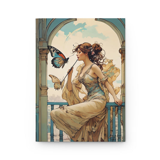 Hardcover Journal Matte - Butterfly Whisperer Journal by Fairyhill Studio