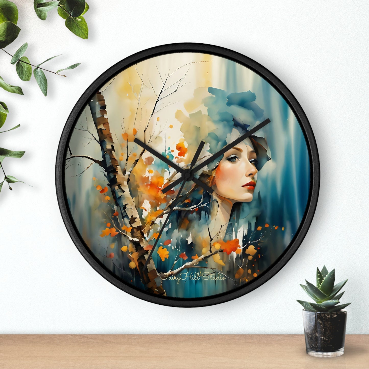 Artistic Woman Wall Clock | Home Decor | Unique Gift | Modern Clock | Wall Art | Feminine Design | Statement Piece