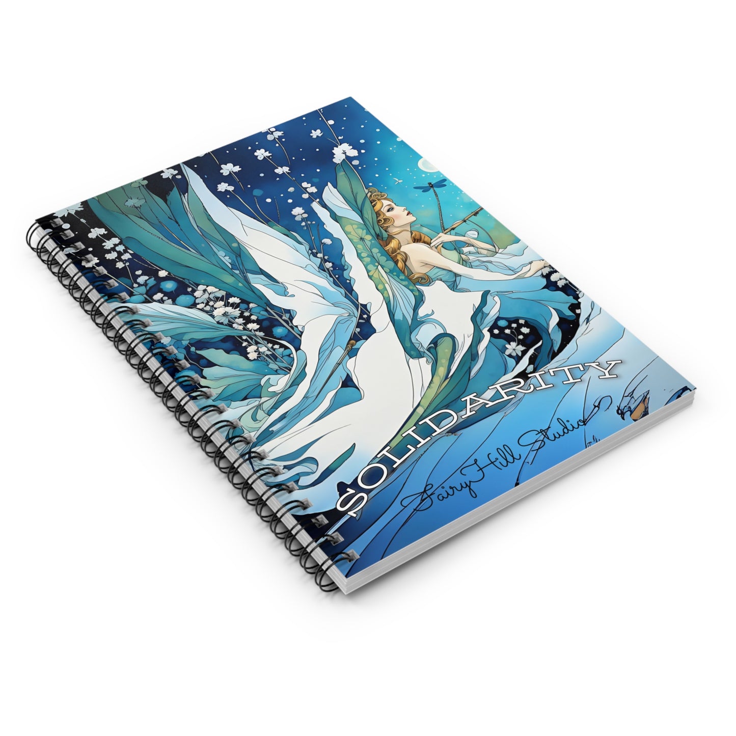 Spiral Notebook - Winter Fairy Illustration