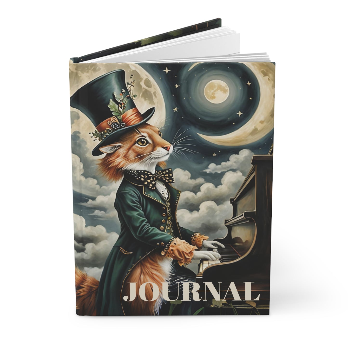 Hardcover Journal Moonlight Sonata Journal Art