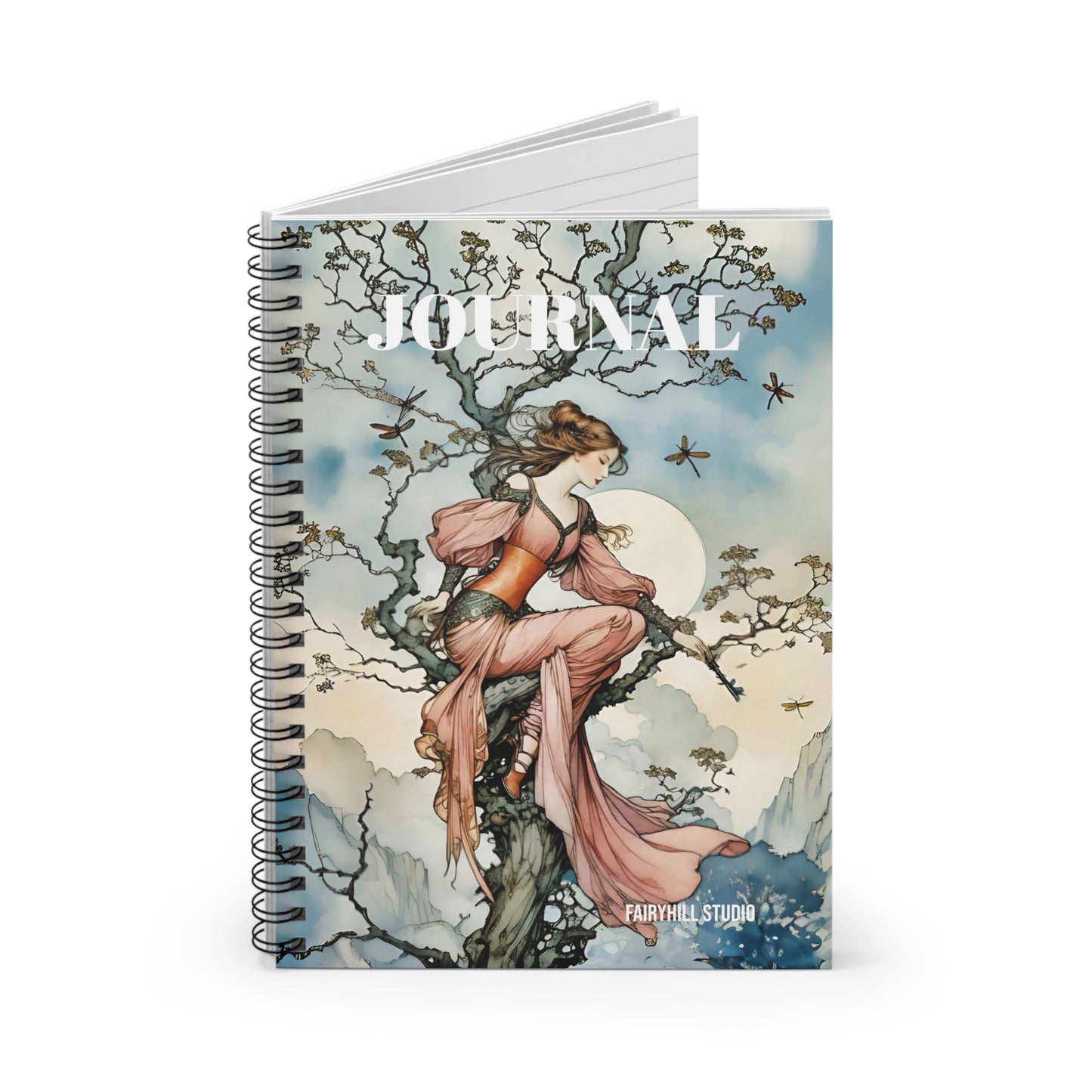 Fairy Princess Spiral Notebook - Ruled Line Magic Fantasy Art