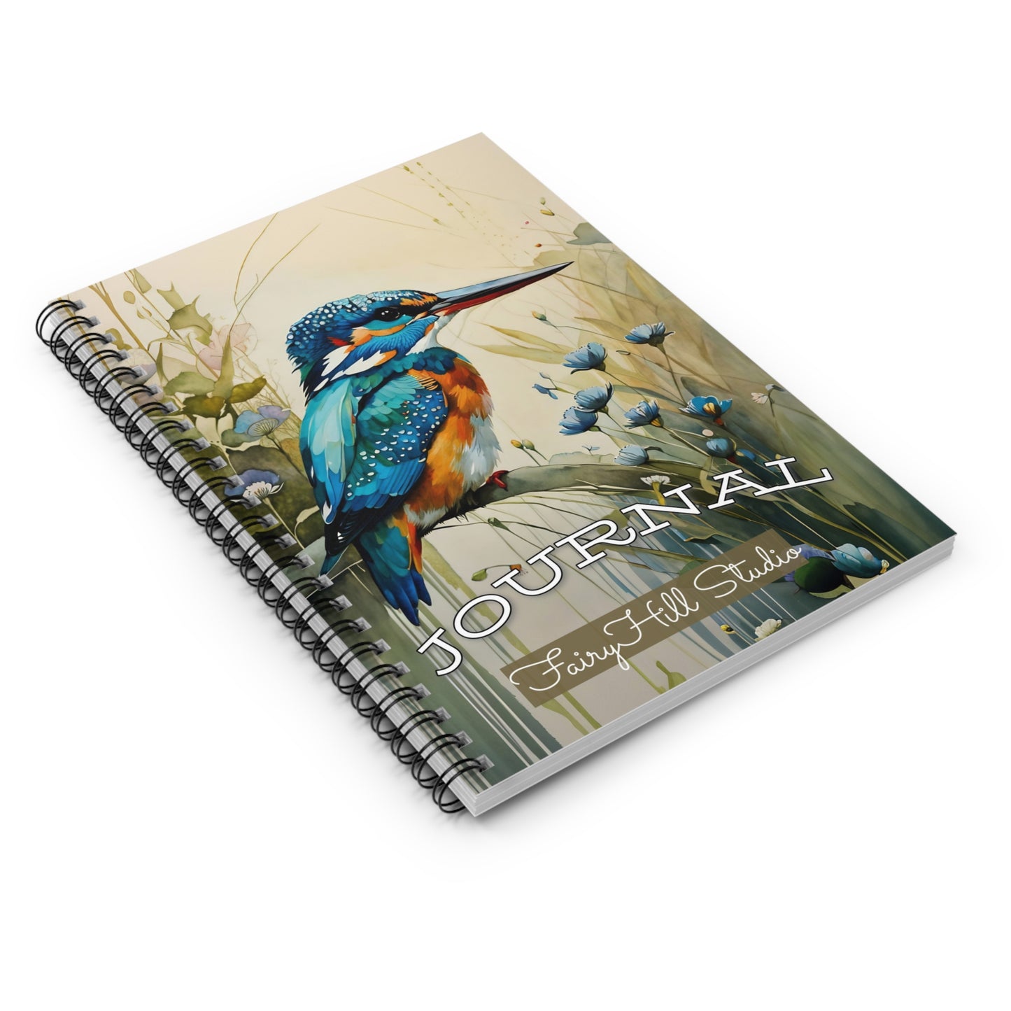 Spiral Notebook - Hummingbird Art Print Ruled Line
