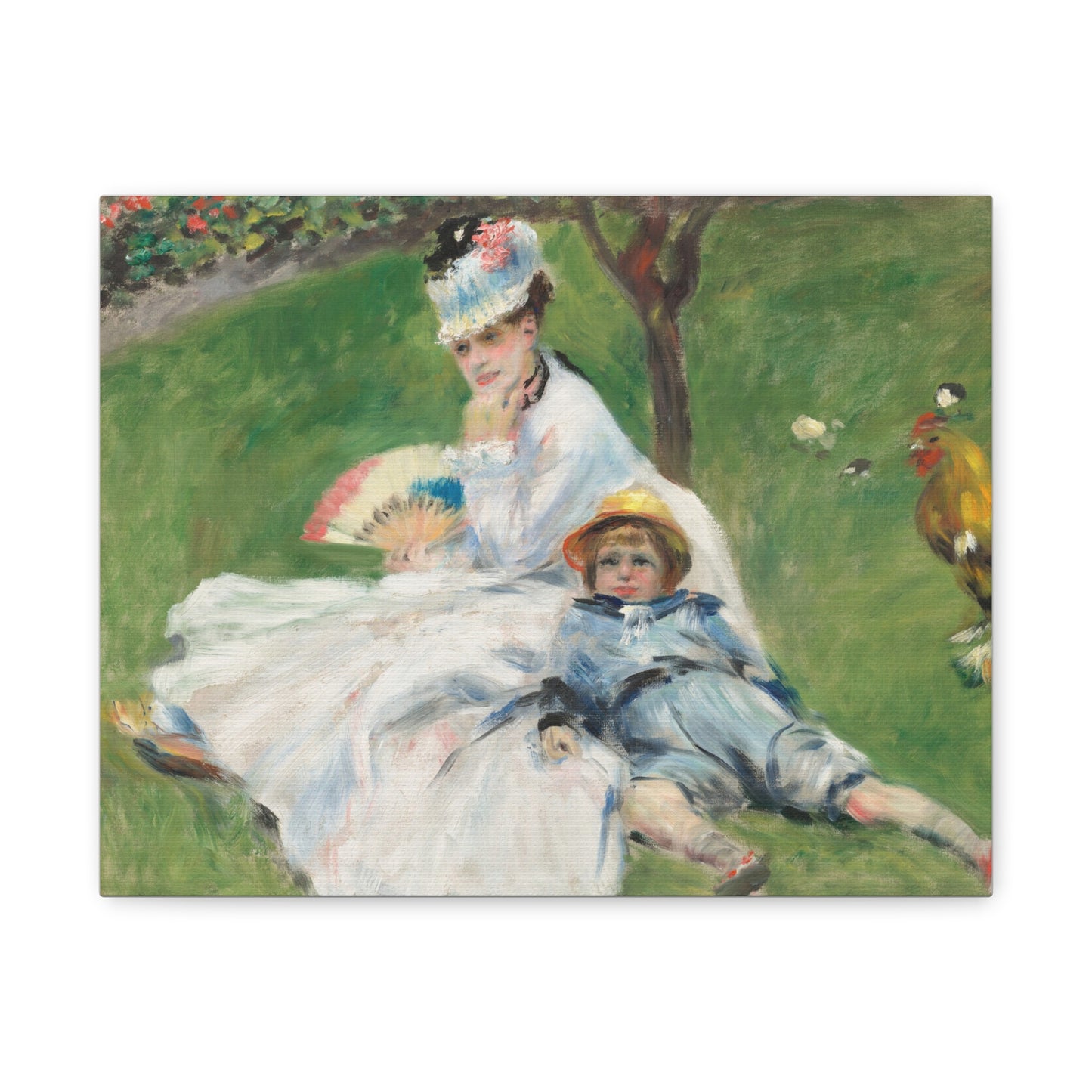 Canvas Print -   Madame Monet and Her Son by Auguste Renoir