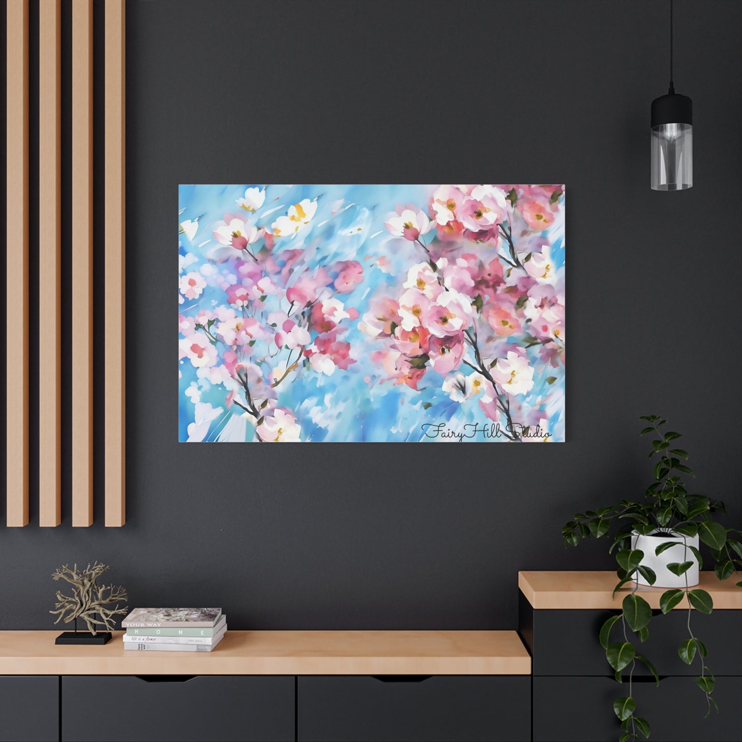 Canvas Wall Art - Floral Cherry Blossom