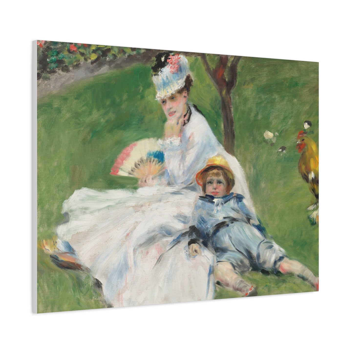 Canvas Print -   Madame Monet and Her Son by Auguste Renoir