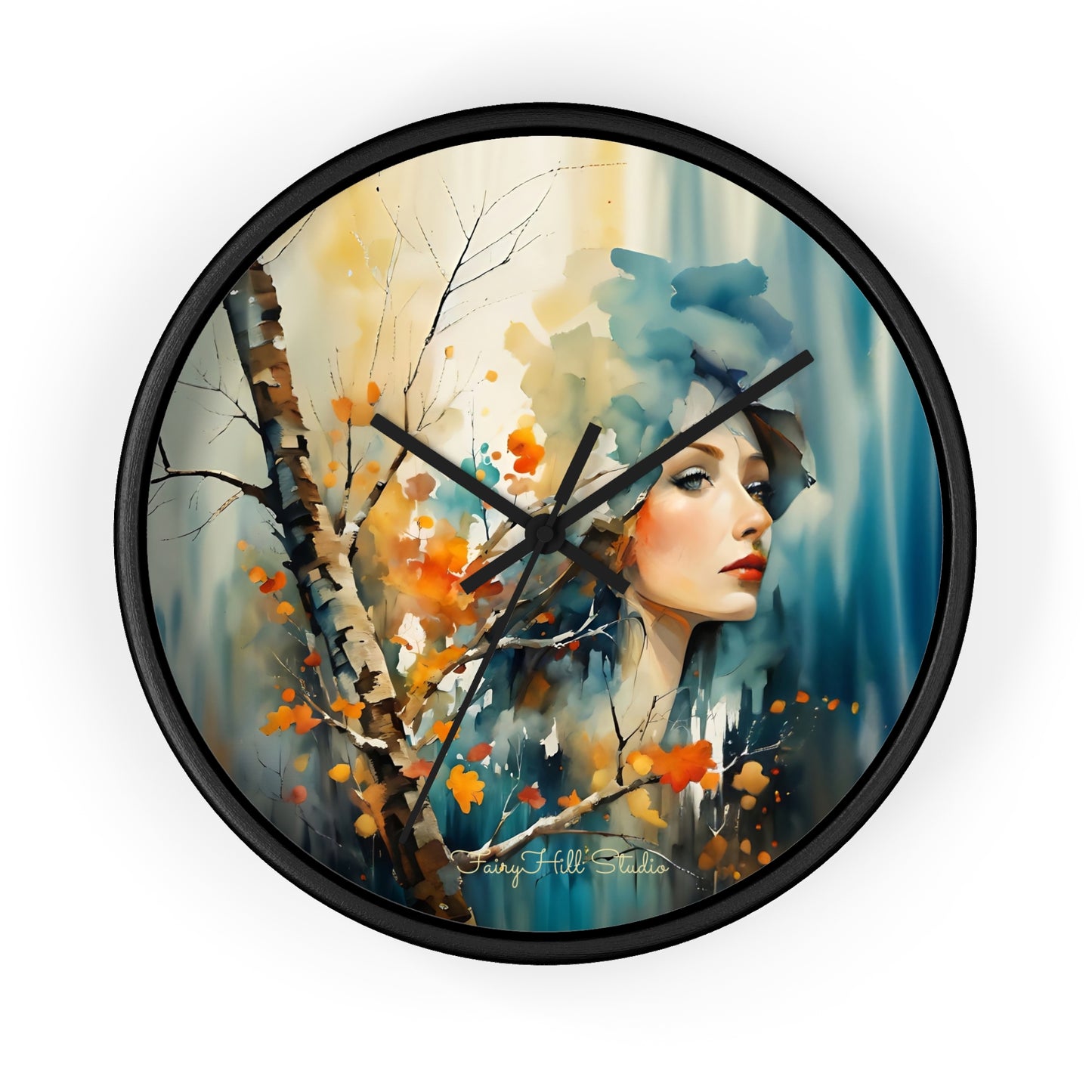 Artistic Woman Wall Clock | Home Decor | Unique Gift | Modern Clock | Wall Art | Feminine Design | Statement Piece