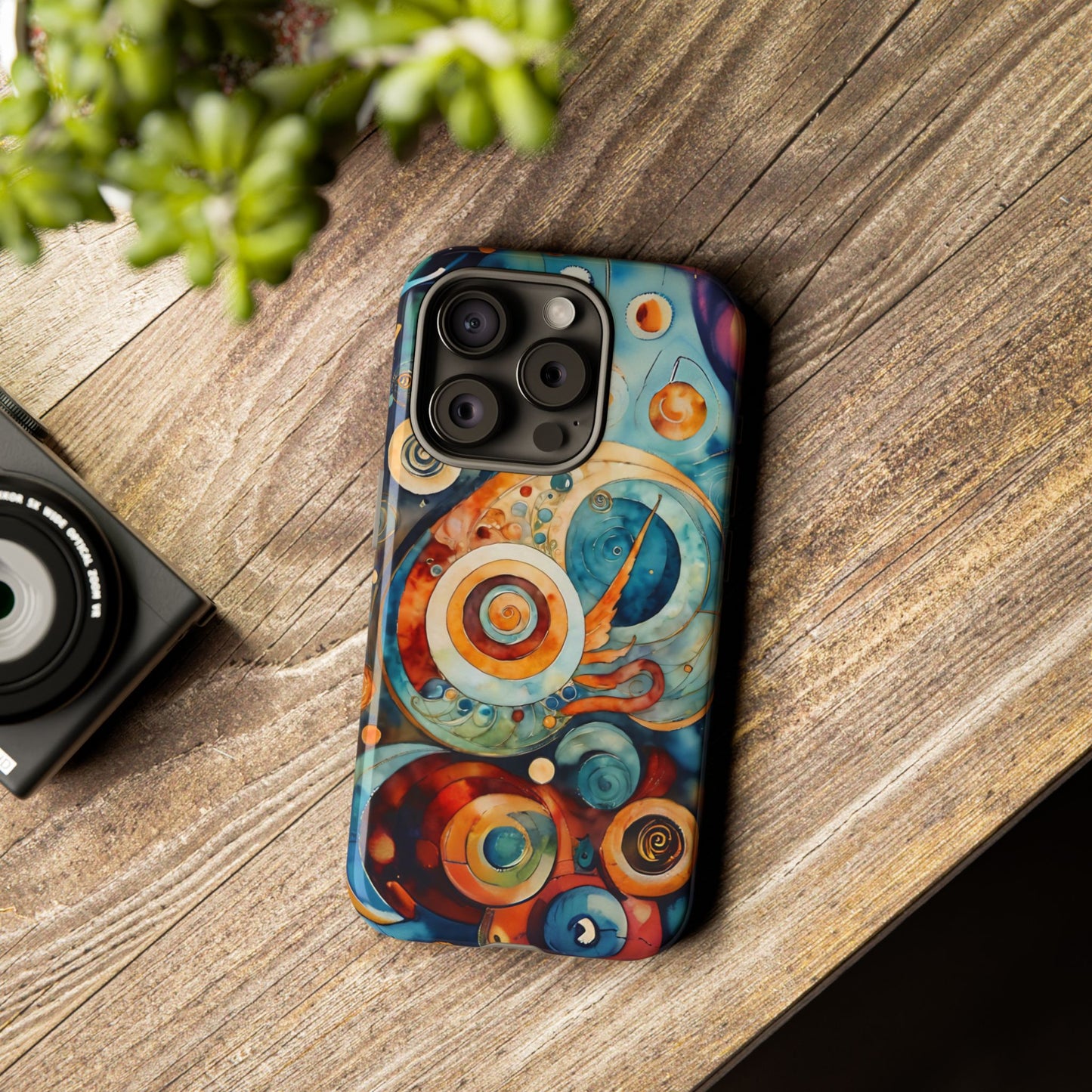 Phone Cases - Beautiful Abstract Circular Art Design