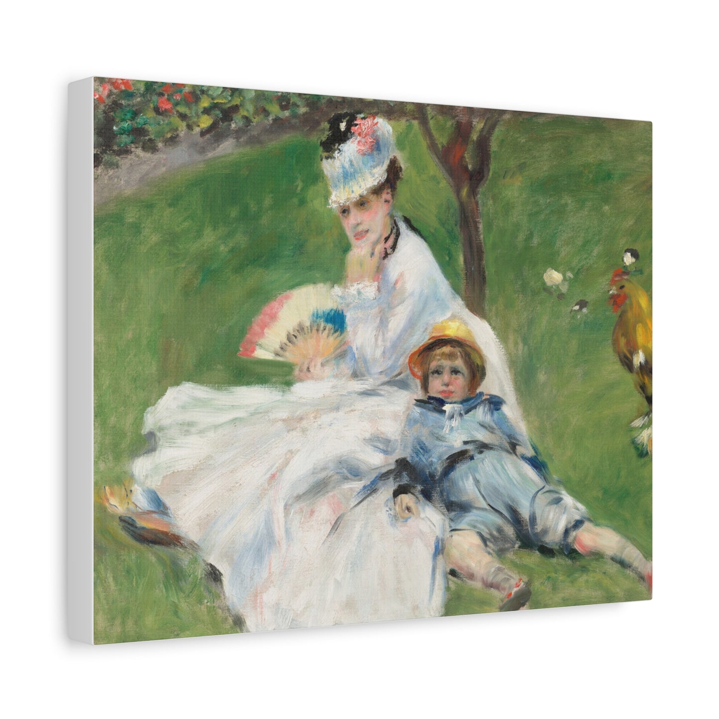 Canvas Print -   Madame Monet and Her Son by Auguste Renoir