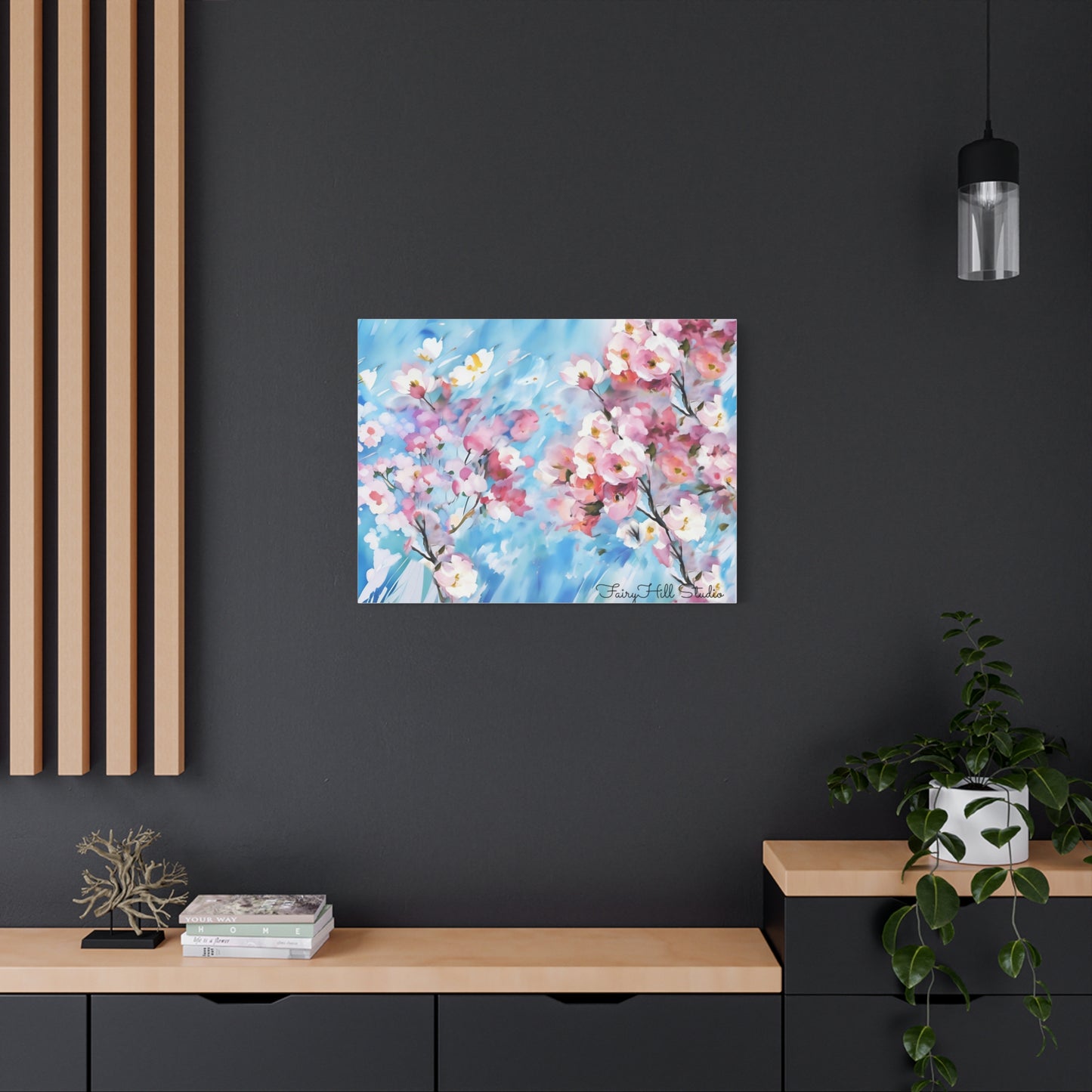 Canvas Wall Art - Floral Cherry Blossom