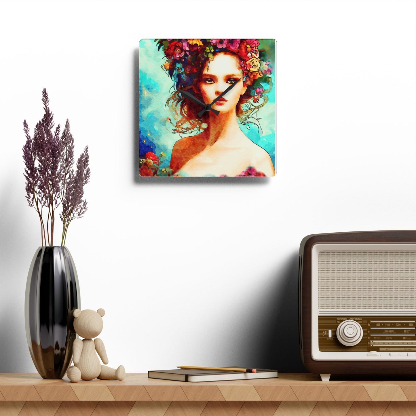 Summer Vibes Acrylic Wall Clock