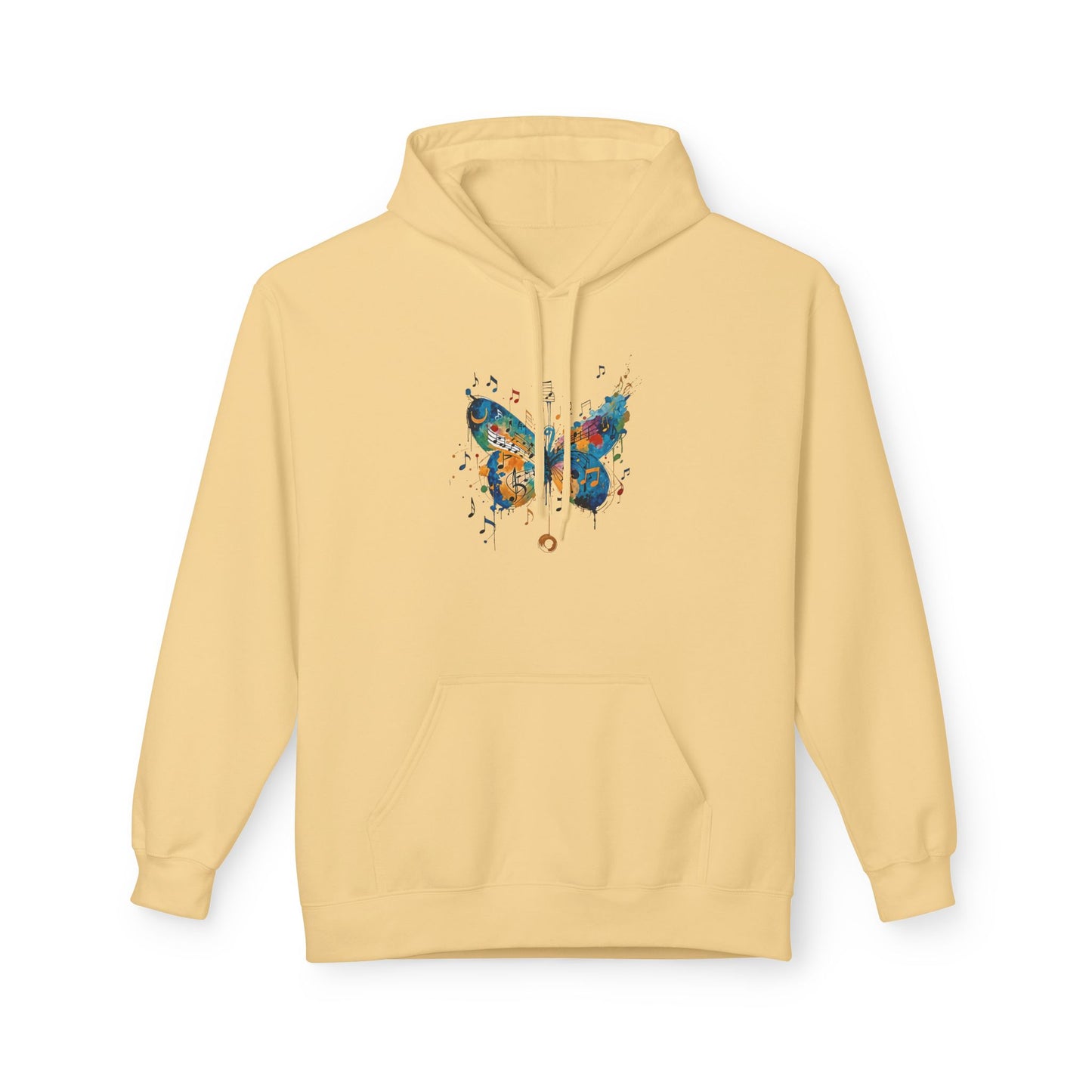 Colorful Butterfly Graphic Hoodie, Unisex Fleece Sweatshirt for Spring, Gifts for Nature Lovers, Unique Fashion for Everyday Wear, [...]