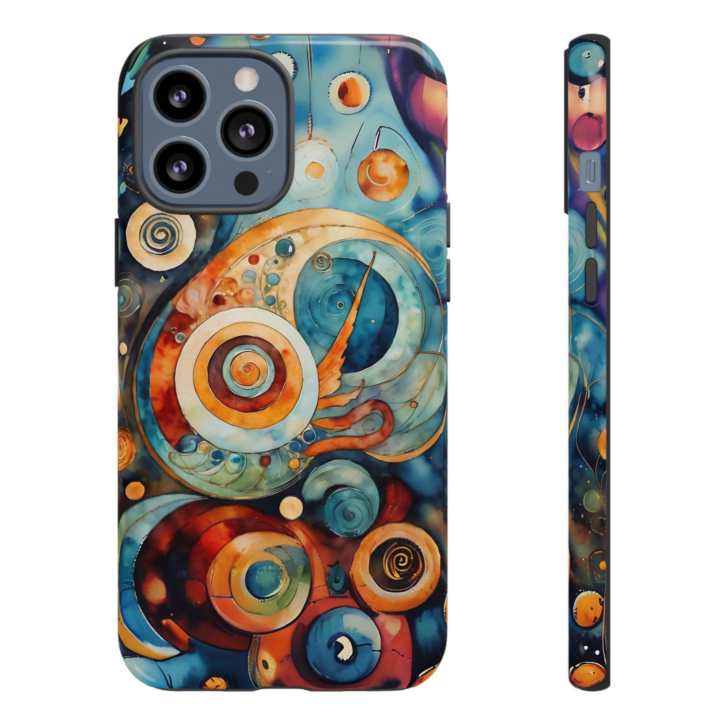 Phone Cases - Beautiful Abstract Circular Art Design