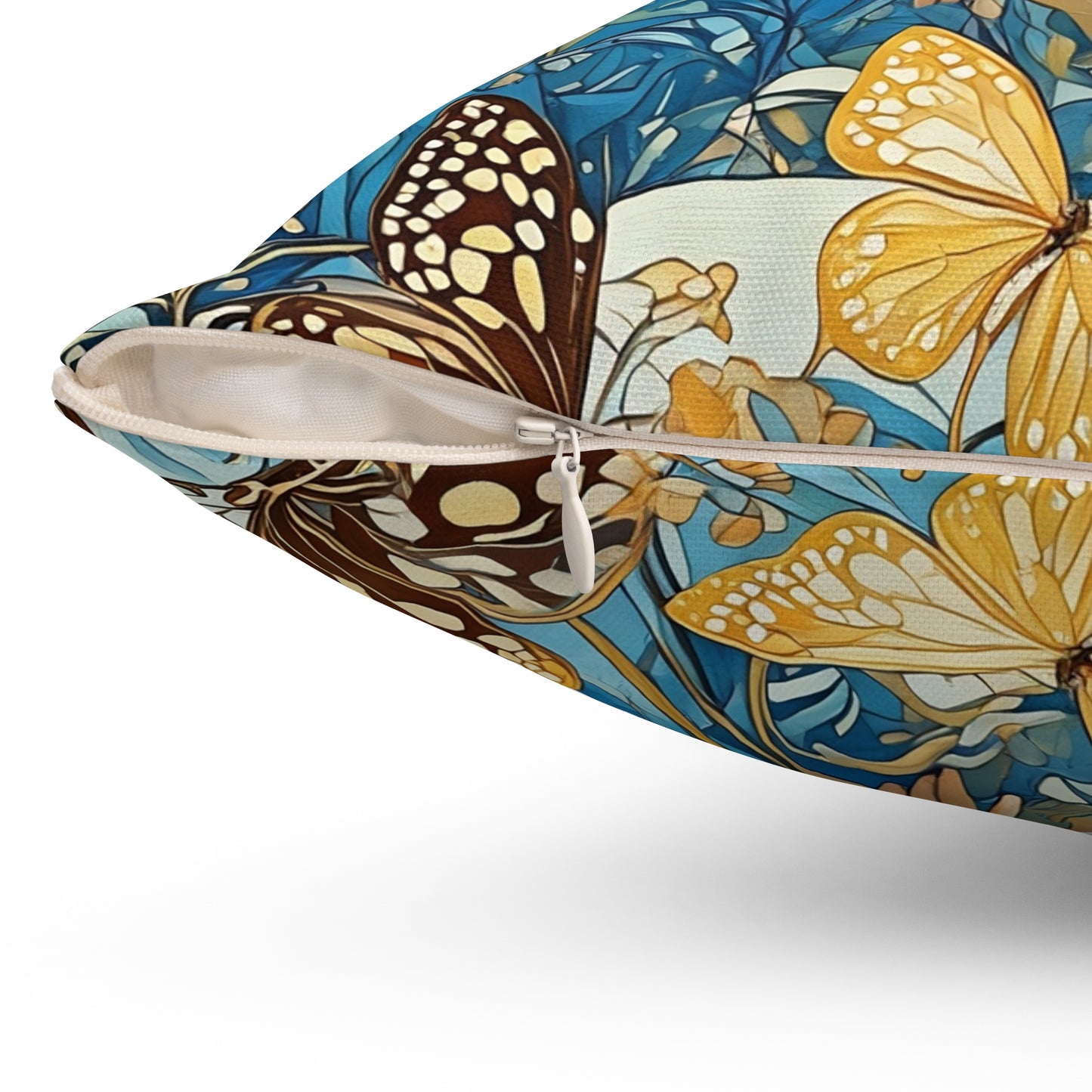 Butterfly Moon Goddess  Square Pillow -  by Fairyhill Studio