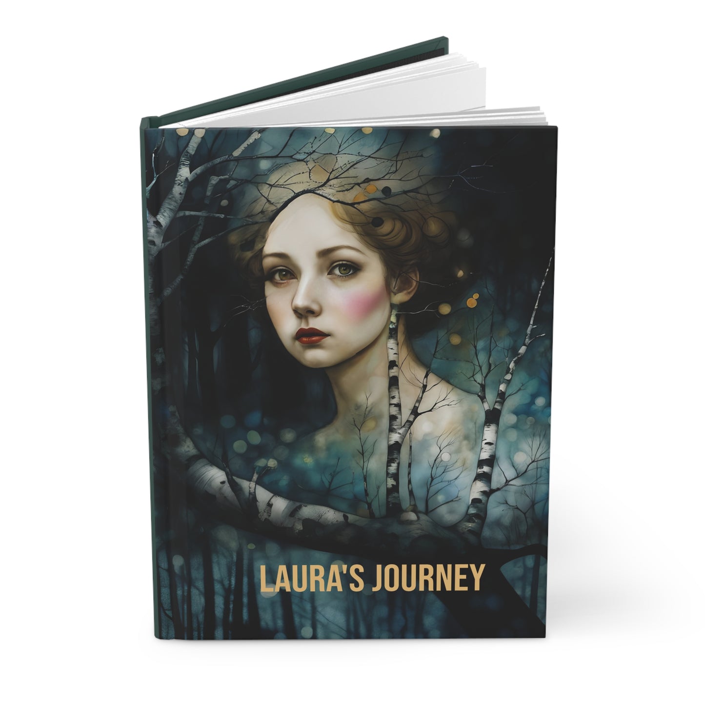 Hardcover Journal  Birch Forest Spirit