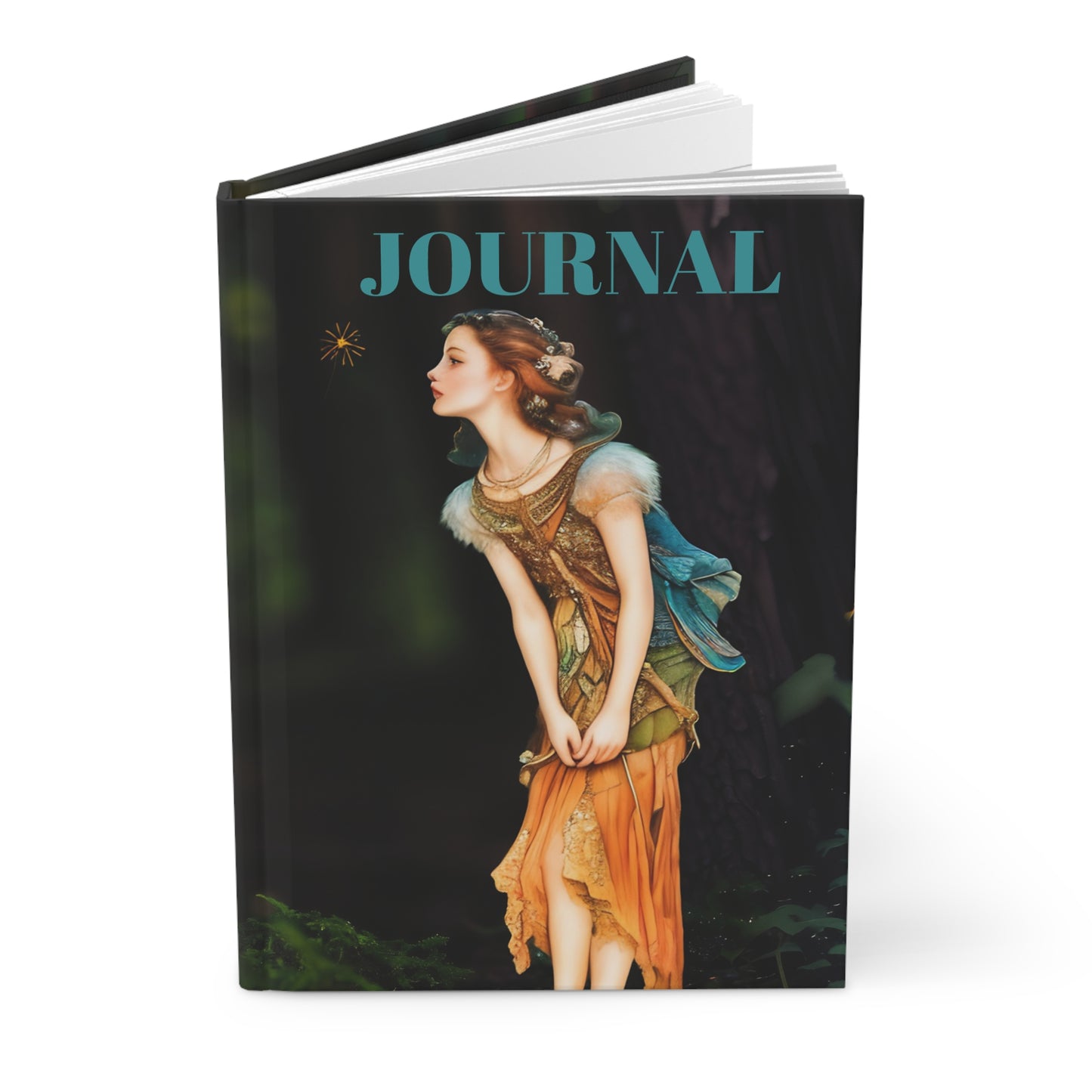 Hardcover Journal Matte - Midsummer Fairy Forest art  Journal